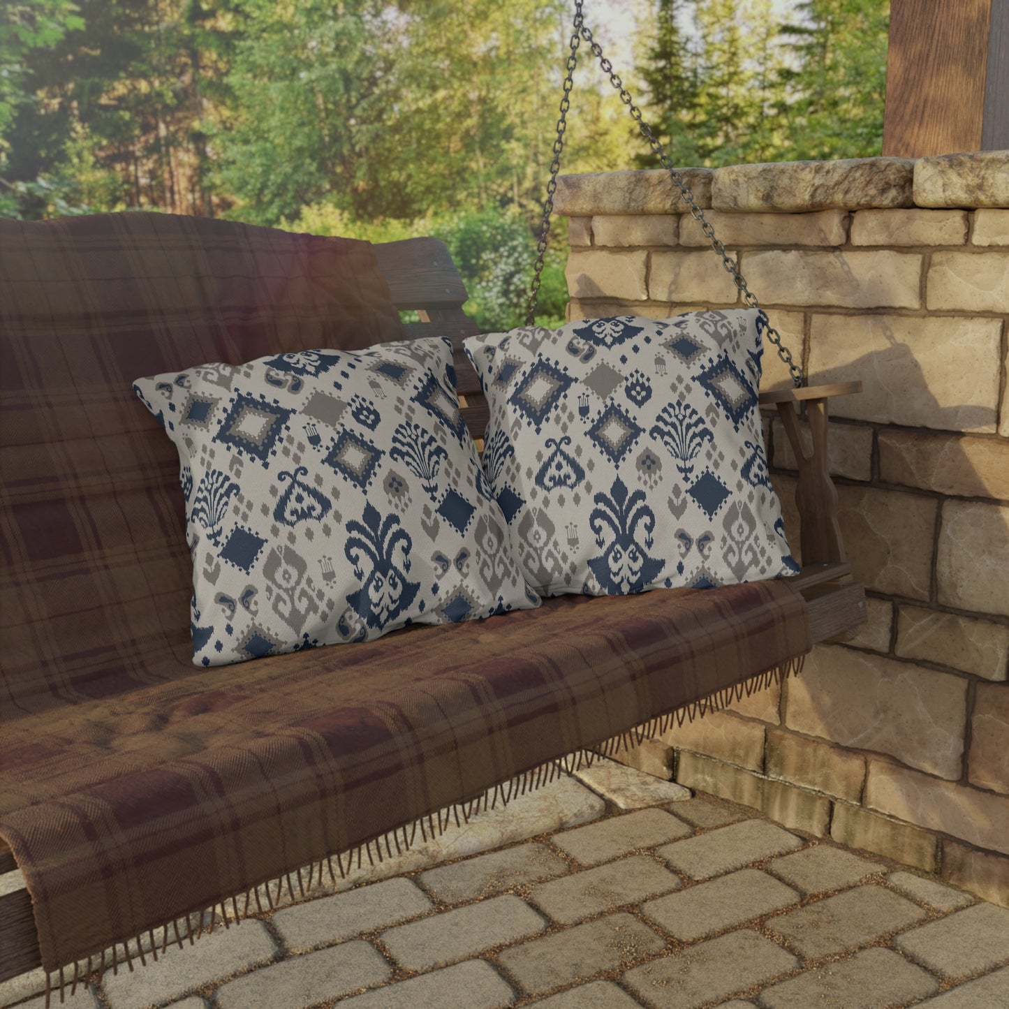 Elegant Outdoor Pillows - Decorative Cushions with Modern Patterns for Cozy Patios and Gardens - aMOOsing Designs