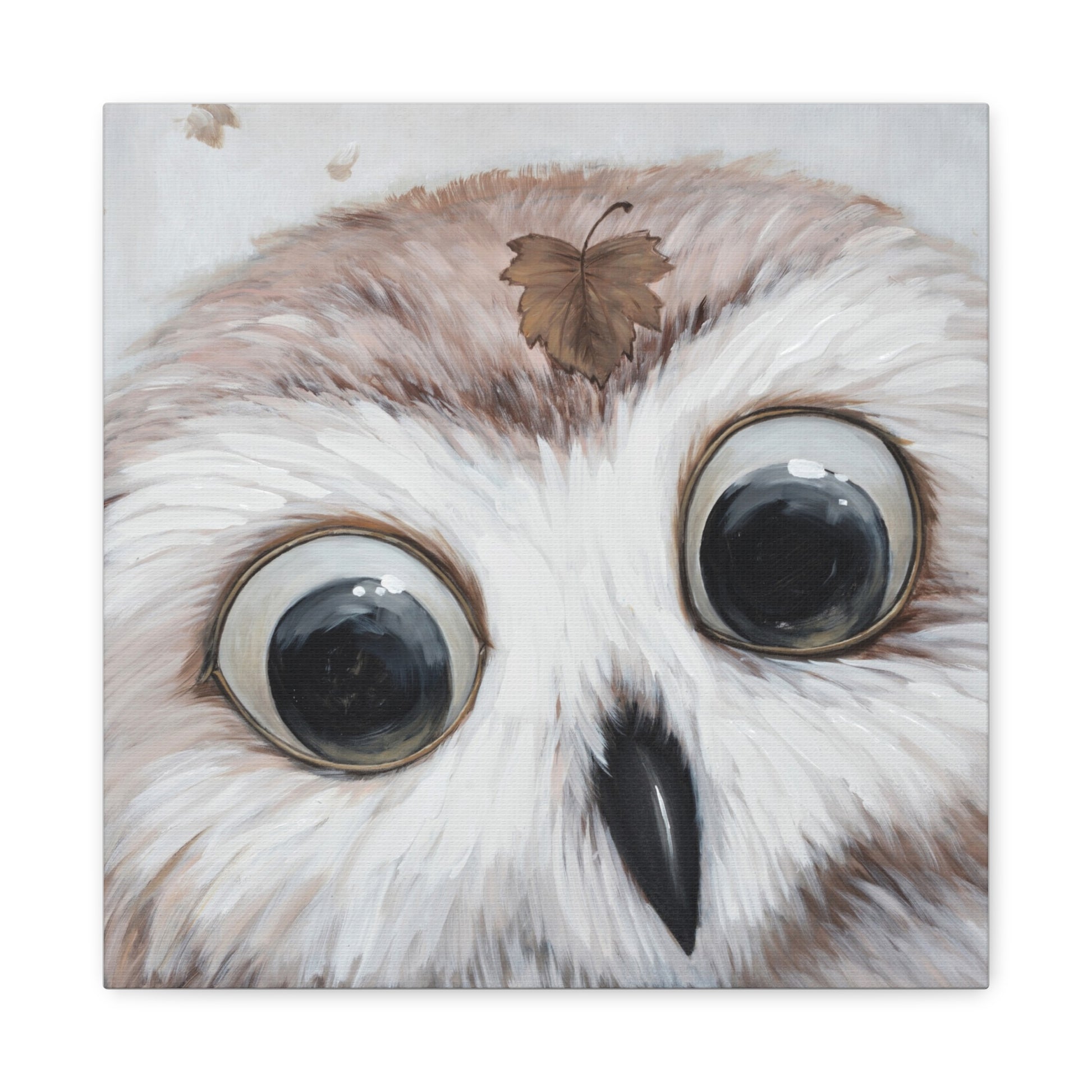 Whimsical Owl Canvas Art - Nature-Inspired Home Decor - aMOOsing Designs