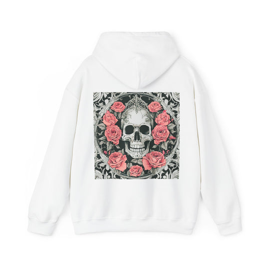 Skeletons n Roses- Unisex Heavy Blend™ Hooded Sweatshirt - aMOOsing Designs