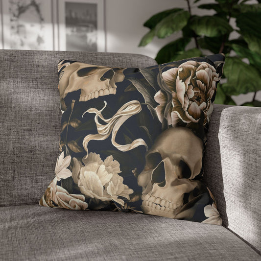 Gothic Floral Skull Pillowcase - Cozy Home Decor, Halloween Accessories, Dark Aesthetic Gifts, Gothic Style Pillow Cover, Unique [...]