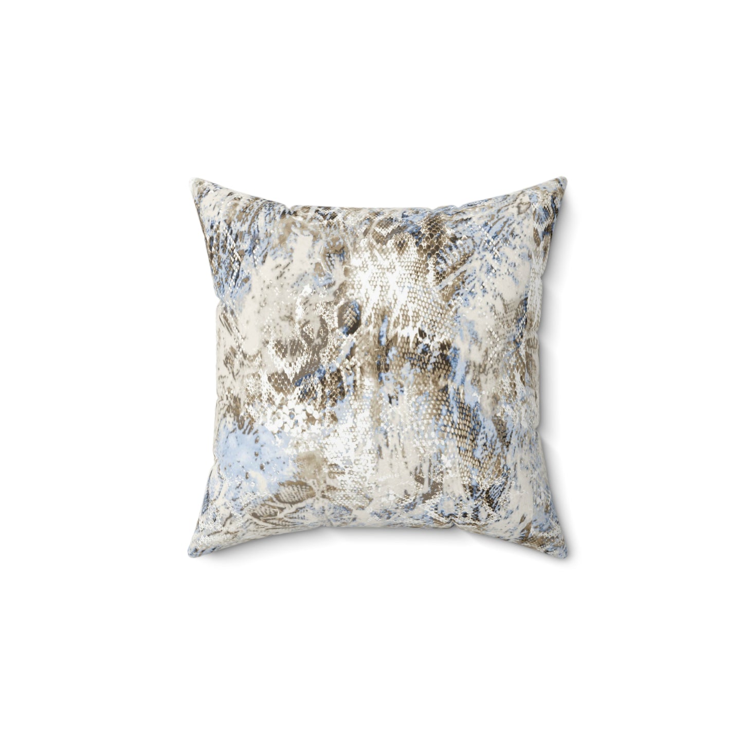 Snakeskin Print Decorative Pillow, Boho Home Decor, Couch Cushion, Cozy Living Room Accent, Unique Gift Idea - aMOOsing Designs