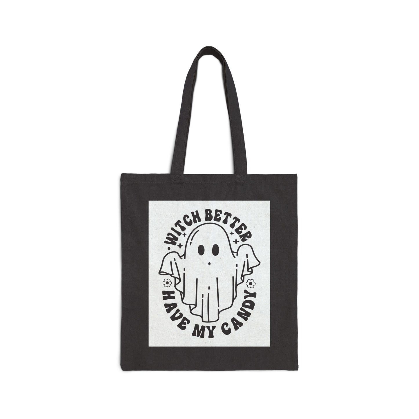Cute Halloween Tote Bag, Ghost Design, Trick or Treat Bag, Spooky Gift, Eco-Friendly Shopping Bag