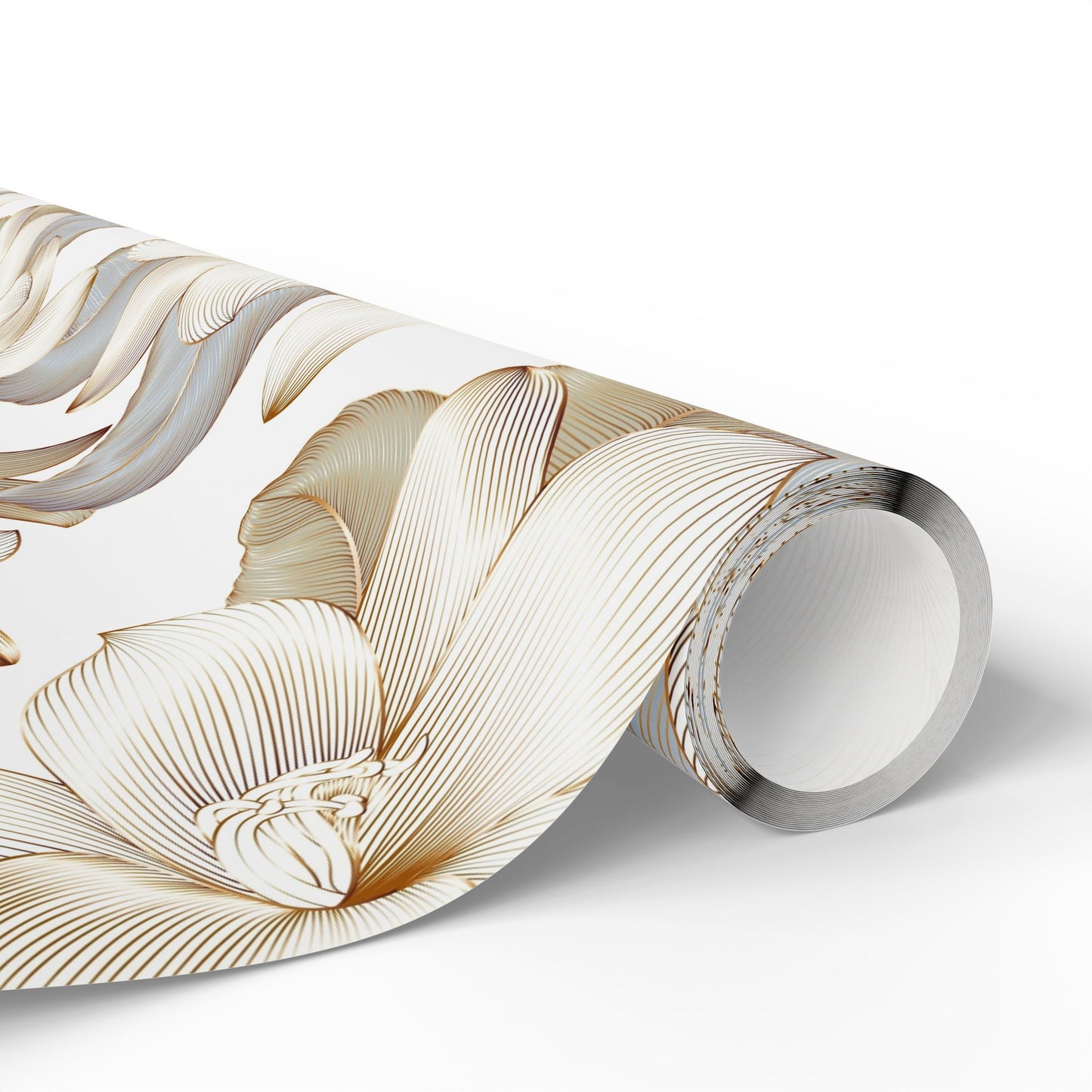 Elegant Floral Wrapping Paper, Gift Wrap for Special Occasions, Eco-Friendly Gift Wrapping, Wedding, Birthday, Christmas - aMOOsing Designs