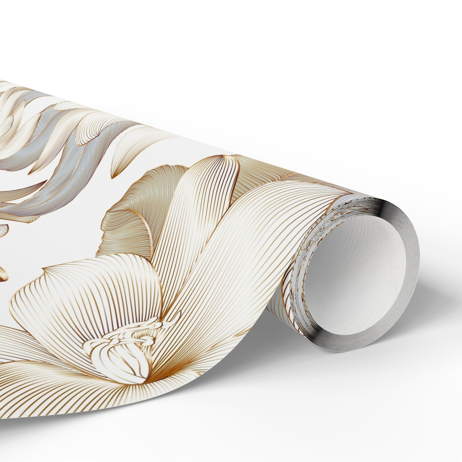 Elegant Floral Wrapping Paper, Gift Wrap for Special Occasions, Eco-Friendly Gift Wrapping, Wedding, Birthday, Christmas - aMOOsing Designs