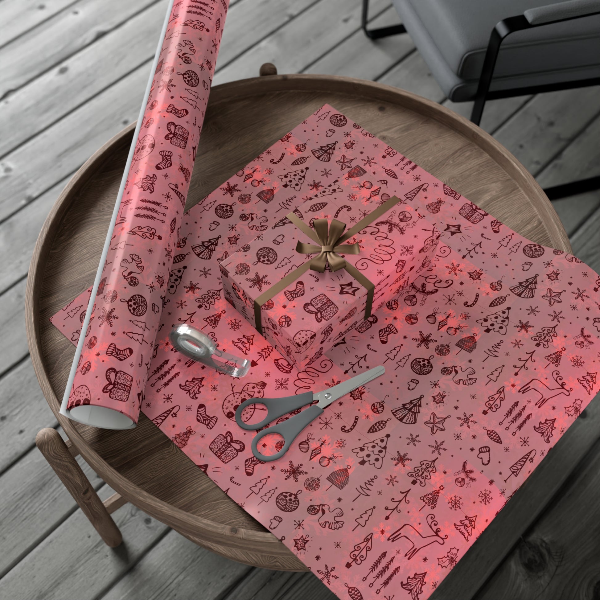 Festive Holiday Gift Wrap Paper - Cute Christmas Patterns for All Occasions - aMOOsing Designs