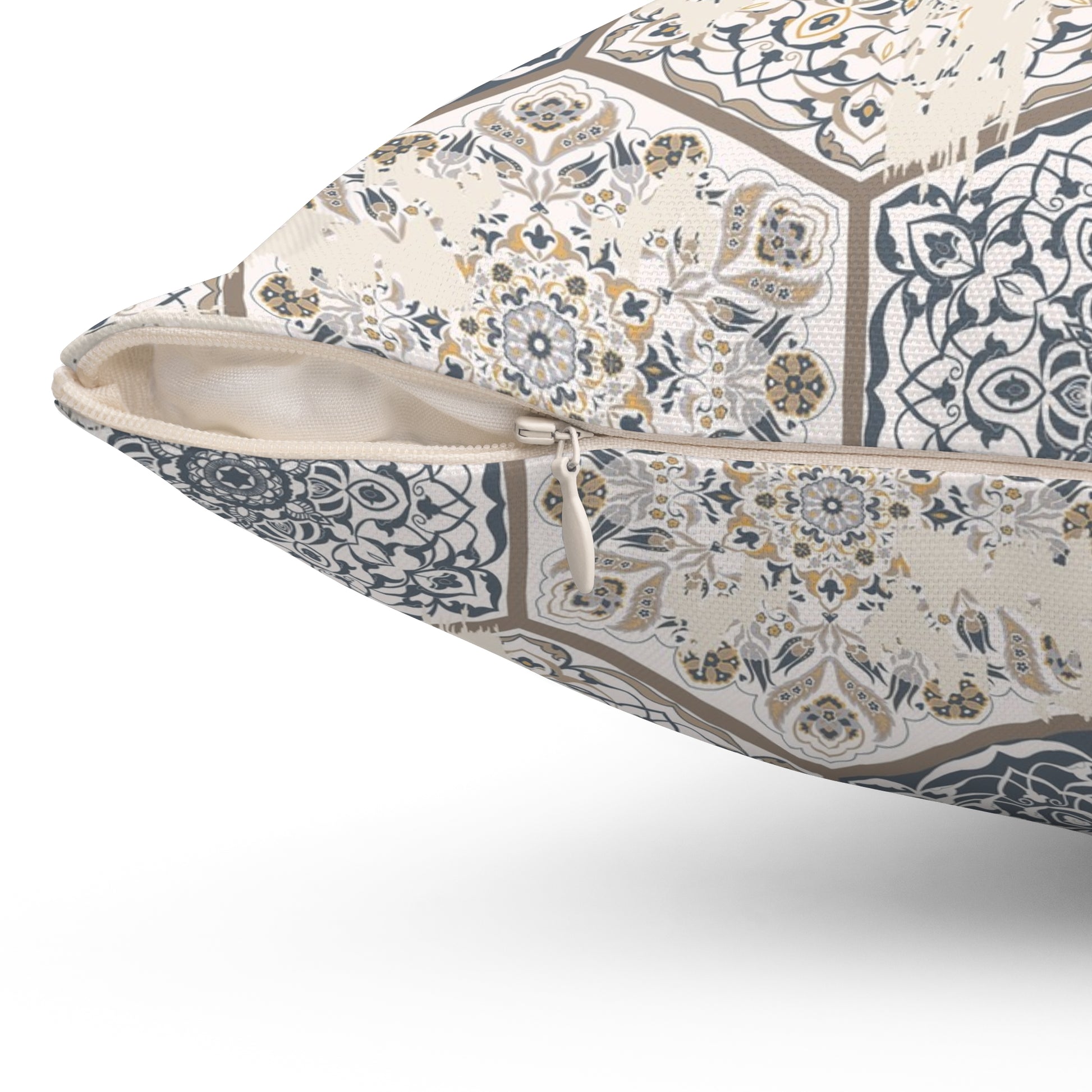 Elegant Geometric Throw Pillow - Distressed Farmhouse Home Decor, Accent Pillow, Modern Cushion - aMOOsing Designs