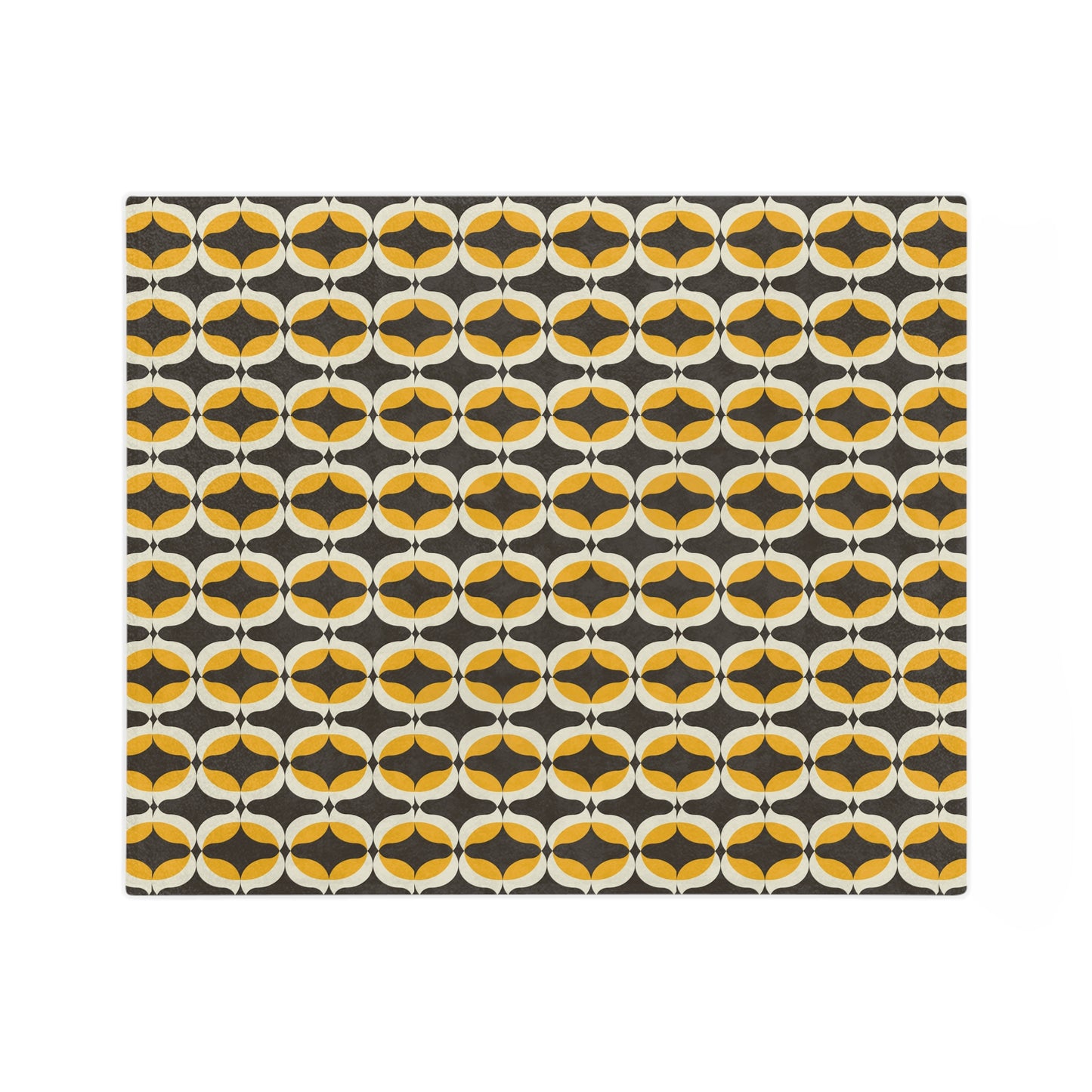 Cozy Geometric Velveteen Microfiber Blanket for Home, Chic Throw Blanket, Soft Fleece Blanket, Modern Decor