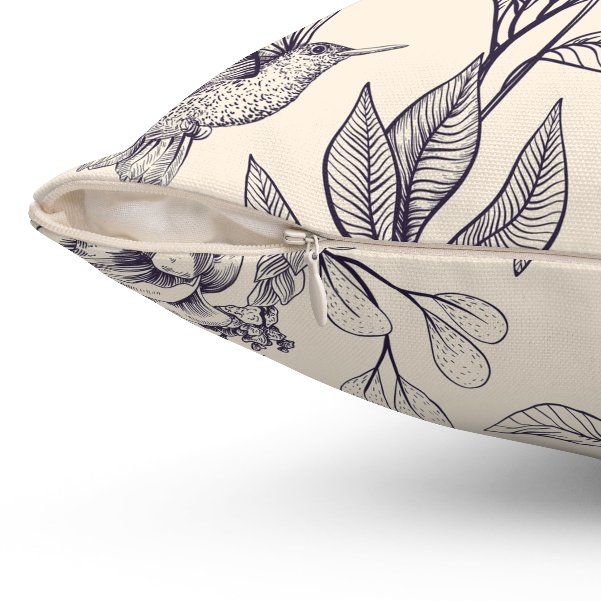 Botanical Nature Pillow, Indoor Decor Cushion, Floral Accent Pillow, Cozy Home Gift, Butterfly Throw Pillow - aMOOsing Designs