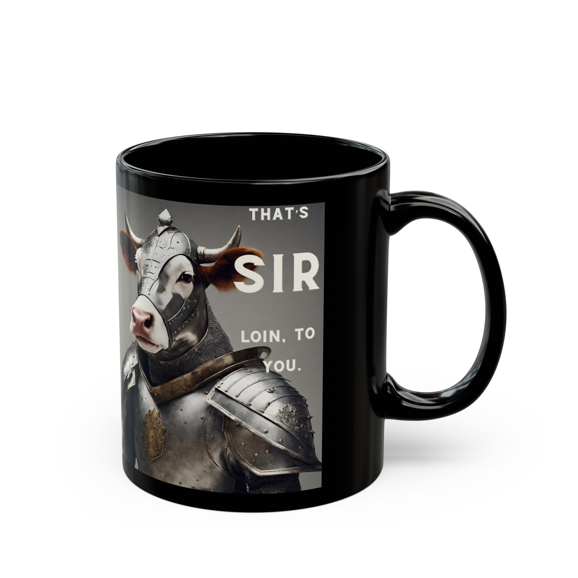 Mug - Funny Cow Pun - Black Mug (11oz, 15oz) - aMOOsing Designs