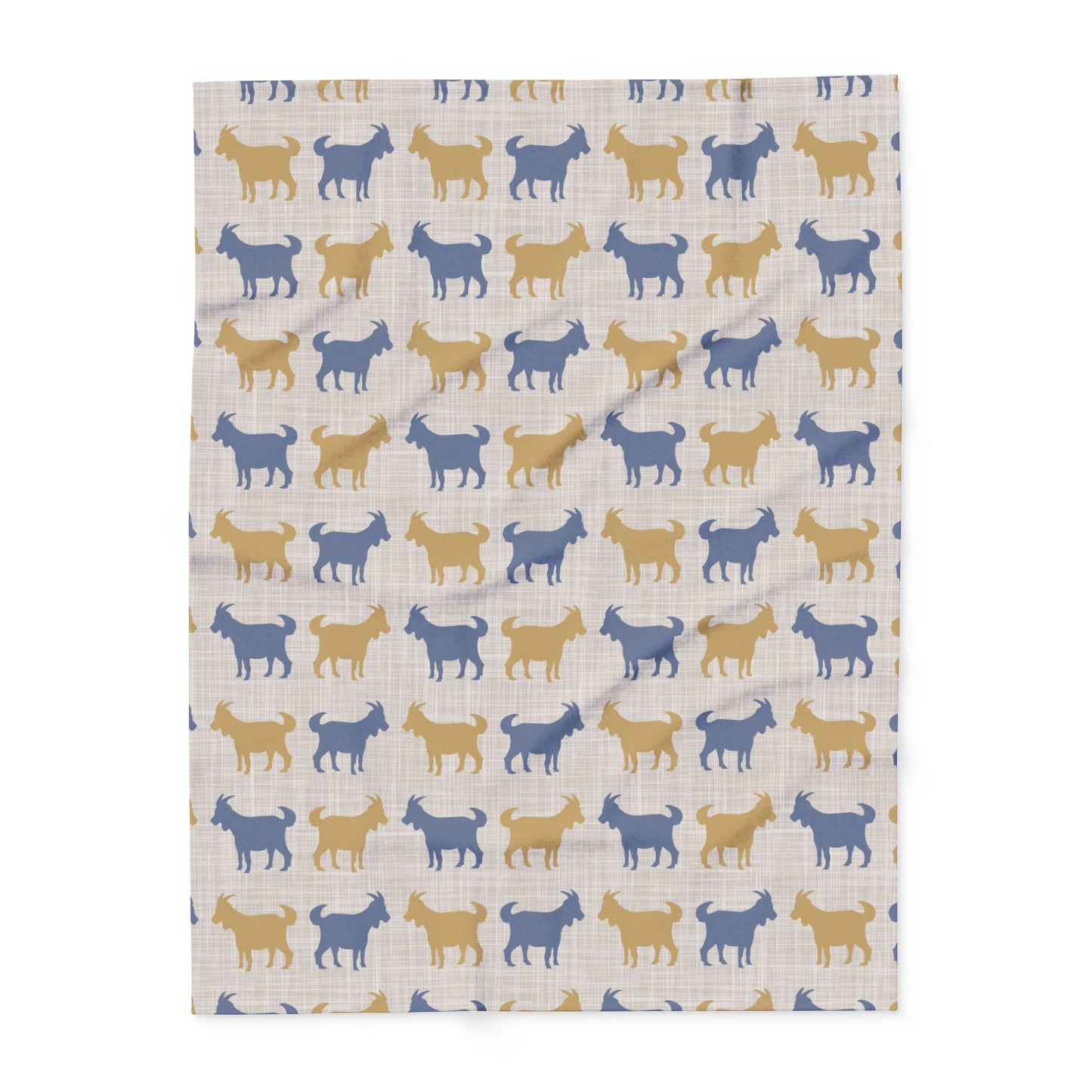 Fleece Blanket, Cozy Goats-Themed Arctic Throw, Bedding Decor, Gift for Animal Lovers, Home Accessory - aMOOsing Designs