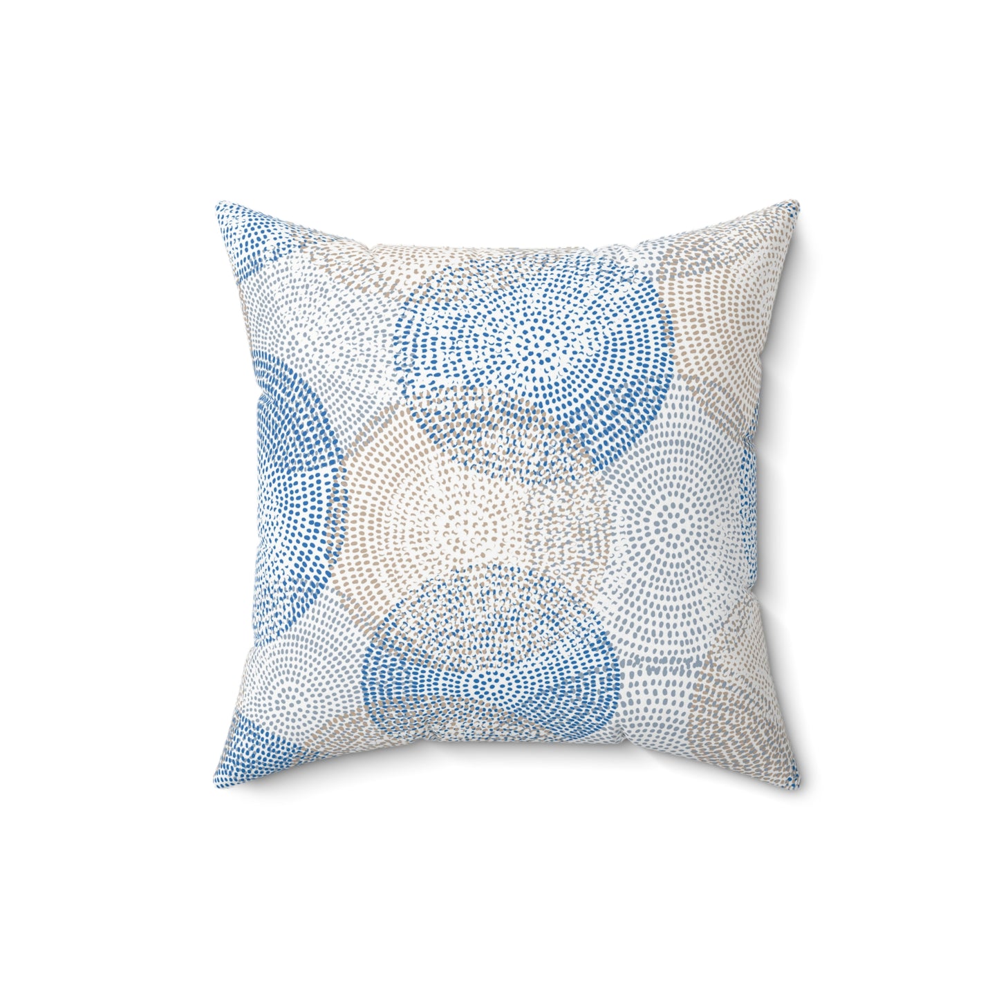 Abstract Blue Circle Pillow, Cozy Home Decor, Throw Pillow for Living Room, Bedroom Accent, Modern Cushion Cover, Unique Gift - aMOOsing Designs