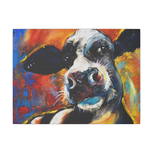 Colorful Cow Canvas Wall Art - Stretched Matte Prints for Home Decor - aMOOsing Designs