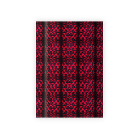 Elegant Gothic Red Gift Wrapping Paper Roll - Perfect for Holidays & Special Occasions - aMOOsing Designs