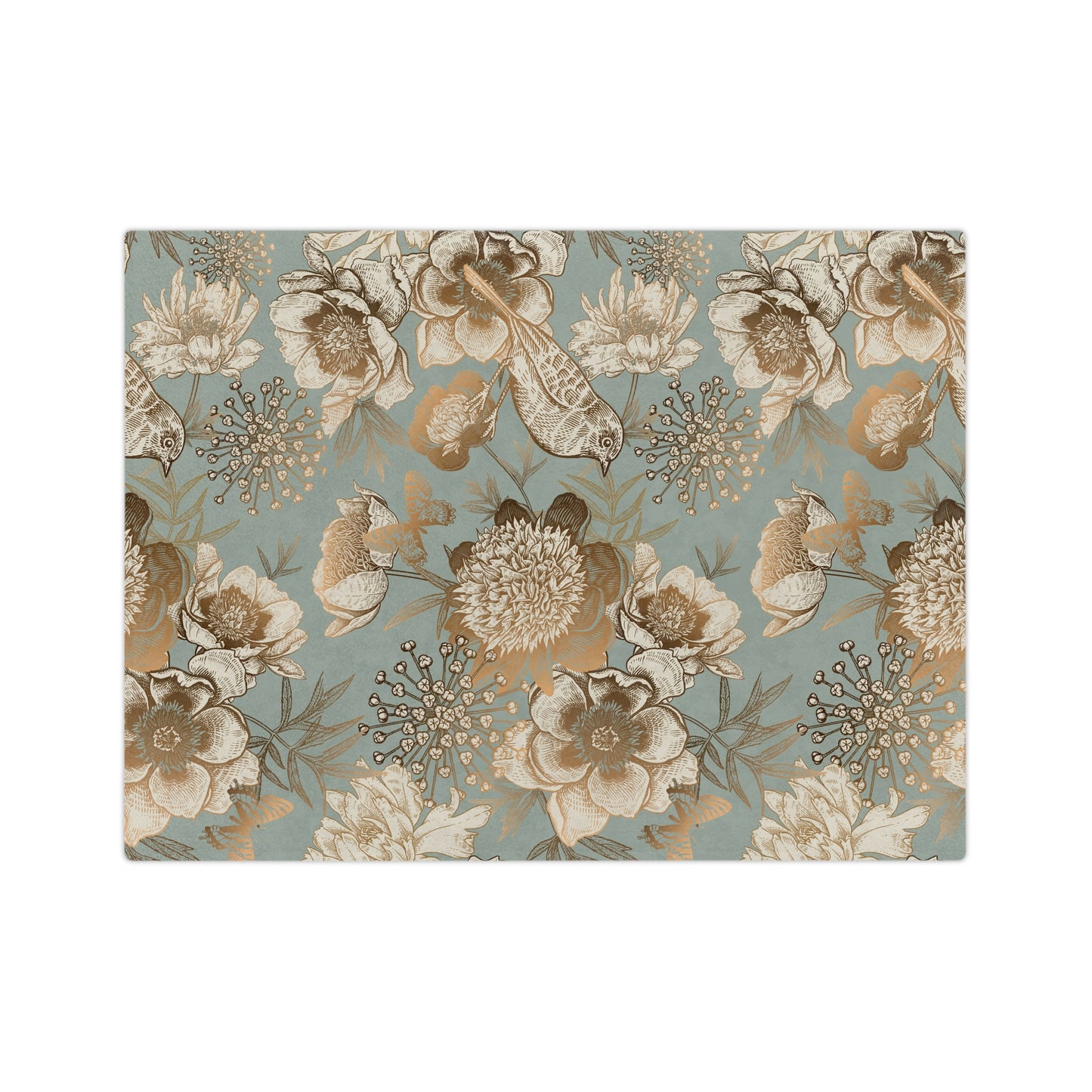 Floral Velveteen Microfiber Blanket, Cozy Throw for Home Decor, Gift for Her, Living Room Accent, Ideal for Relaxing Evenings