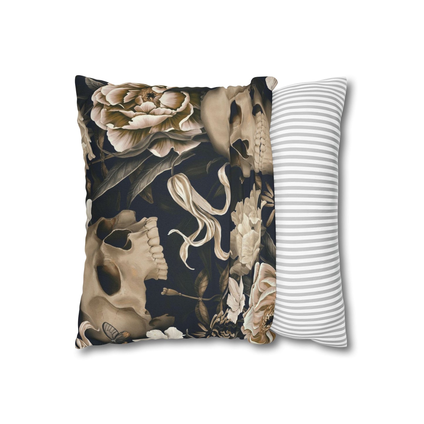 Gothic Floral Skull Pillowcase - Cozy Home Decor, Halloween Accessories, Dark Aesthetic Gifts, Gothic Style Pillow Cover, Unique [...]