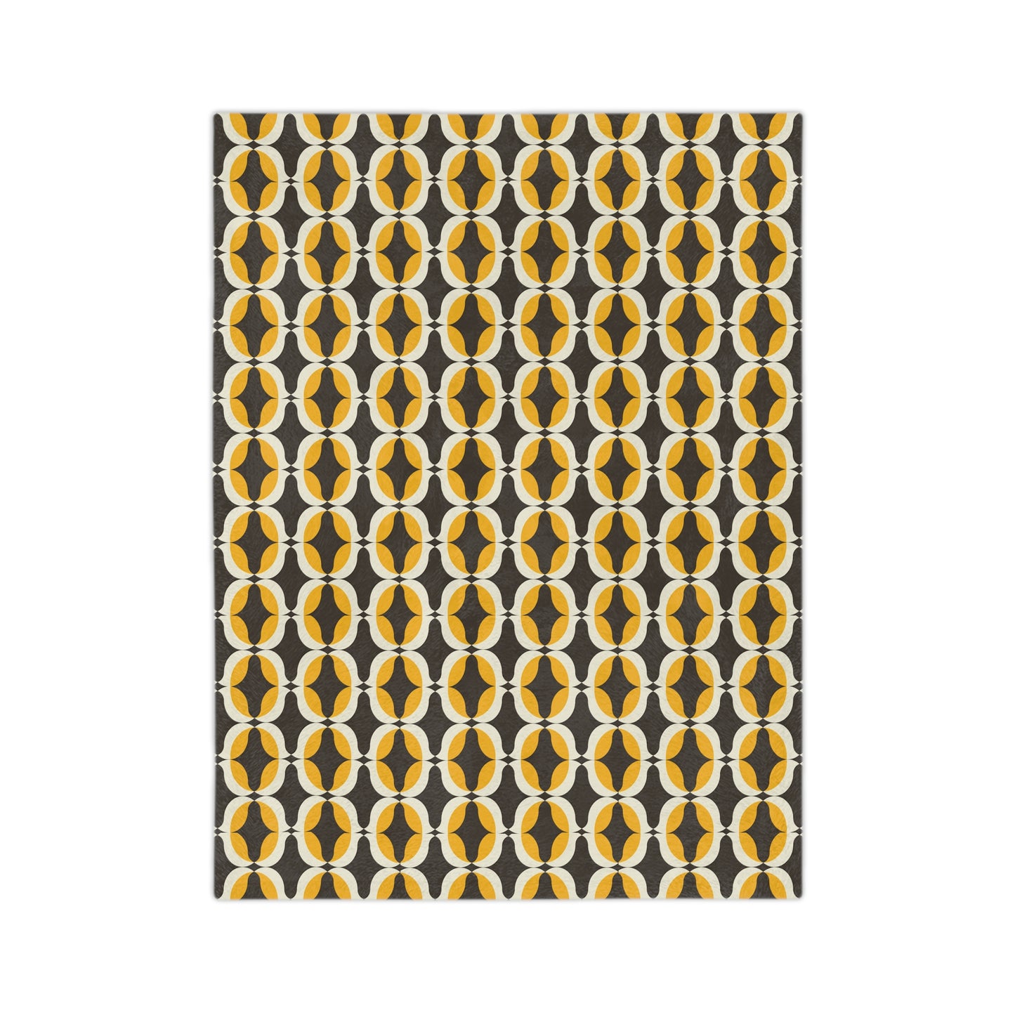 Cozy Geometric Velveteen Microfiber Blanket for Home, Chic Throw Blanket, Soft Fleece Blanket, Modern Decor