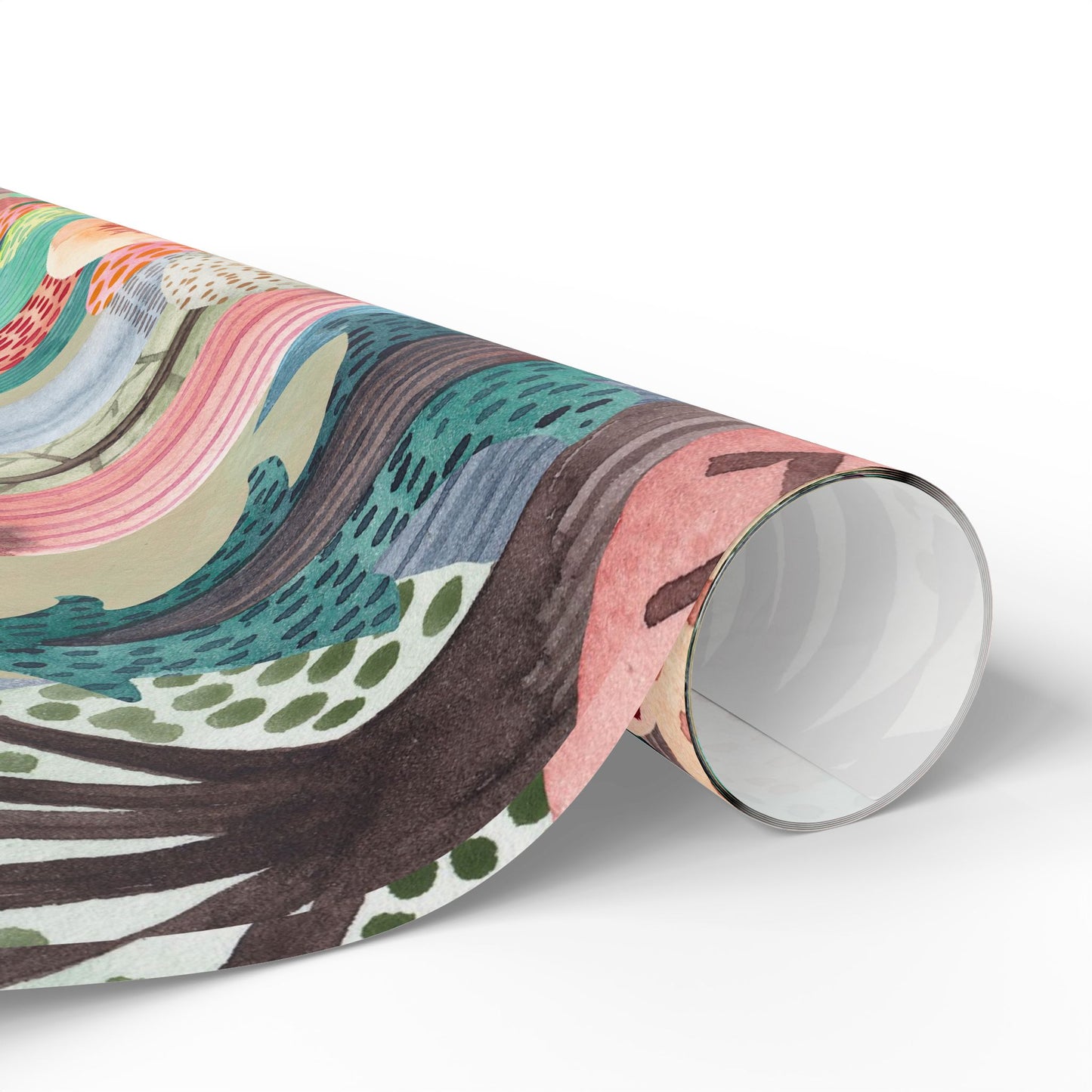 Whimsical Wrapping Paper Roll, Colorful Gift Wrap, Eco-Friendly Party Supplies, Forest-Themed Wrap, Holiday & Birthday Gift Wrap