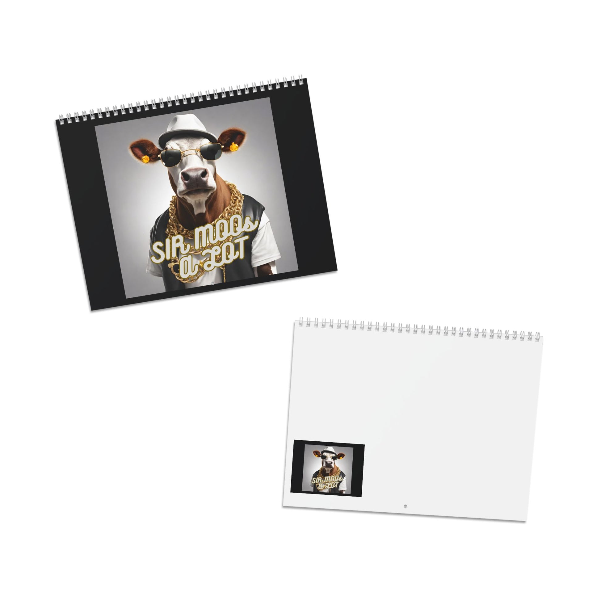 Wall Calendar Cover featuring Sir Moos A lot