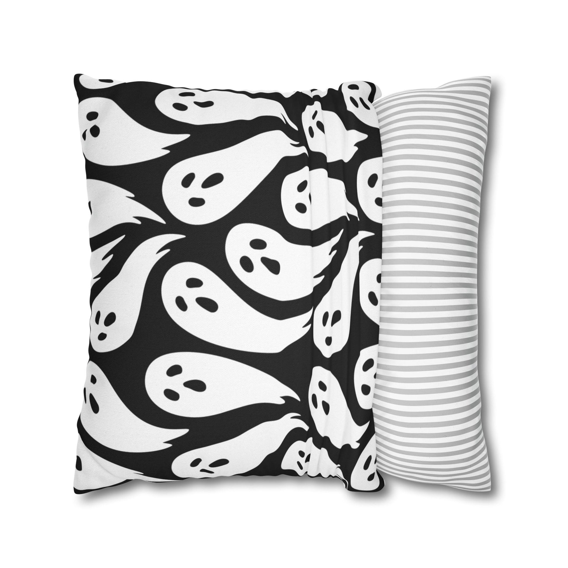 Spooky Ghost Pillowcase, Halloween Decor, Home Accent, Pillowcase for Fall, Scary Home Decor - aMOOsing Designs