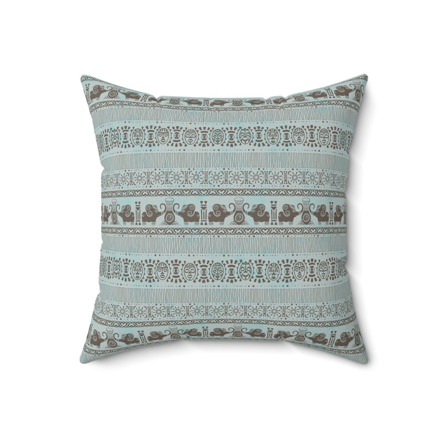 Boho Decorative Pillow | Cozy Square Cushion with Floral Pattern for Living Room, Bedroom Decor