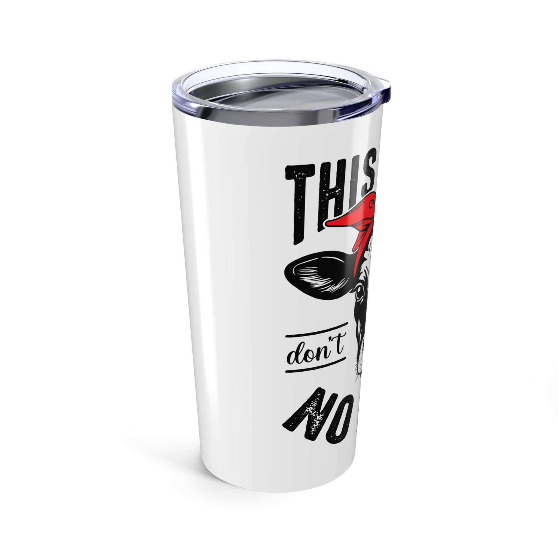 Funny Cow Tumbler 20oz, "This Heifer Don't Take No Bull" Travel Mug, Gift for Cow Lovers, Farmhouse Decor - aMOOsing Designs