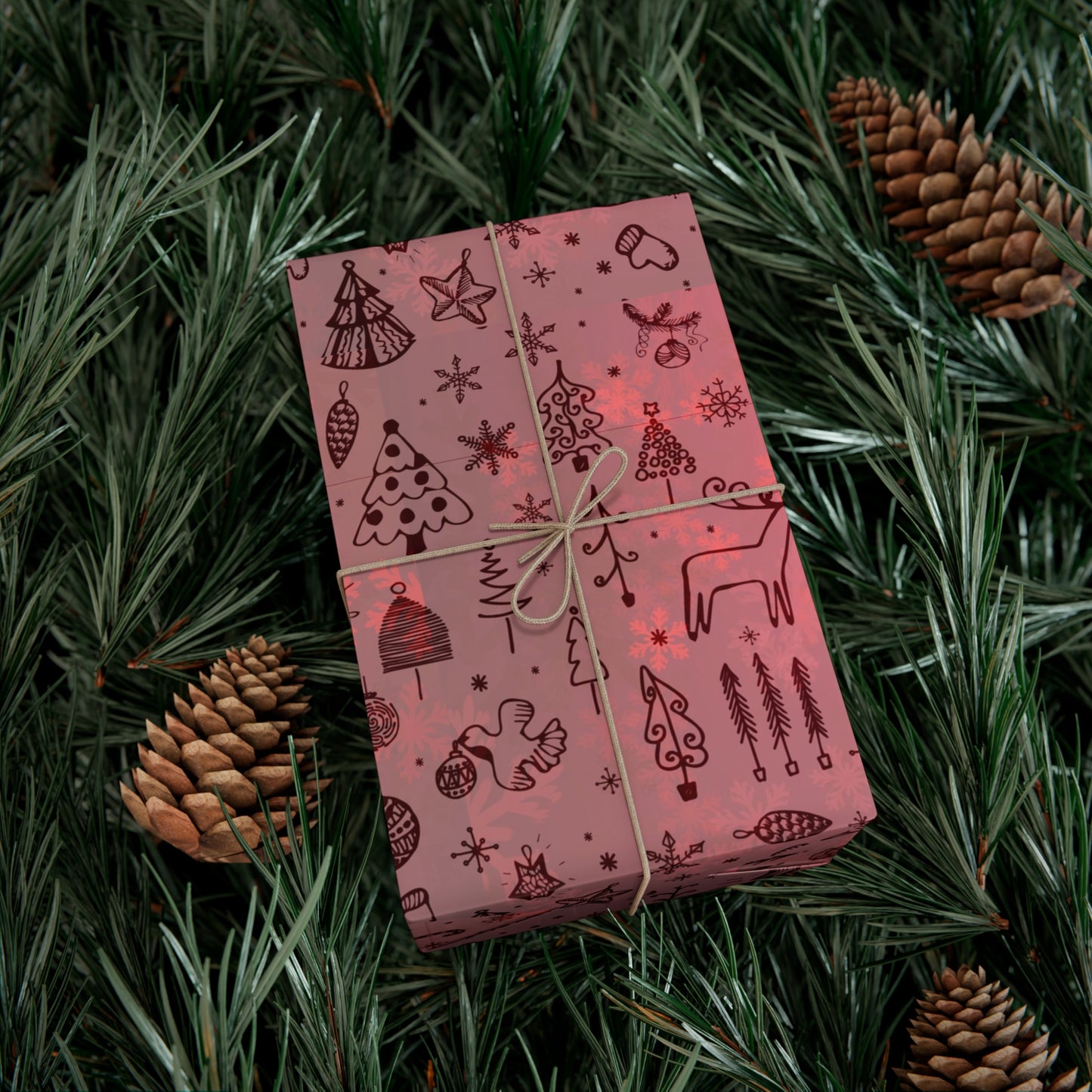 Festive Holiday Gift Wrap Paper - Cute Christmas Patterns for All Occasions - aMOOsing Designs
