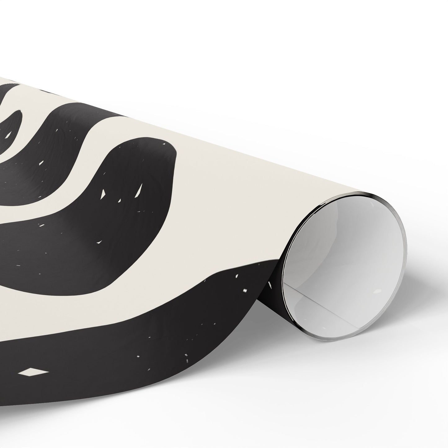 Chic Cow Print Wrapping Paper, Modern Gift Wrap, Stylish Packaging, Unique Black and White Design, Eco-Friendly Decorative - aMOOsing Designs