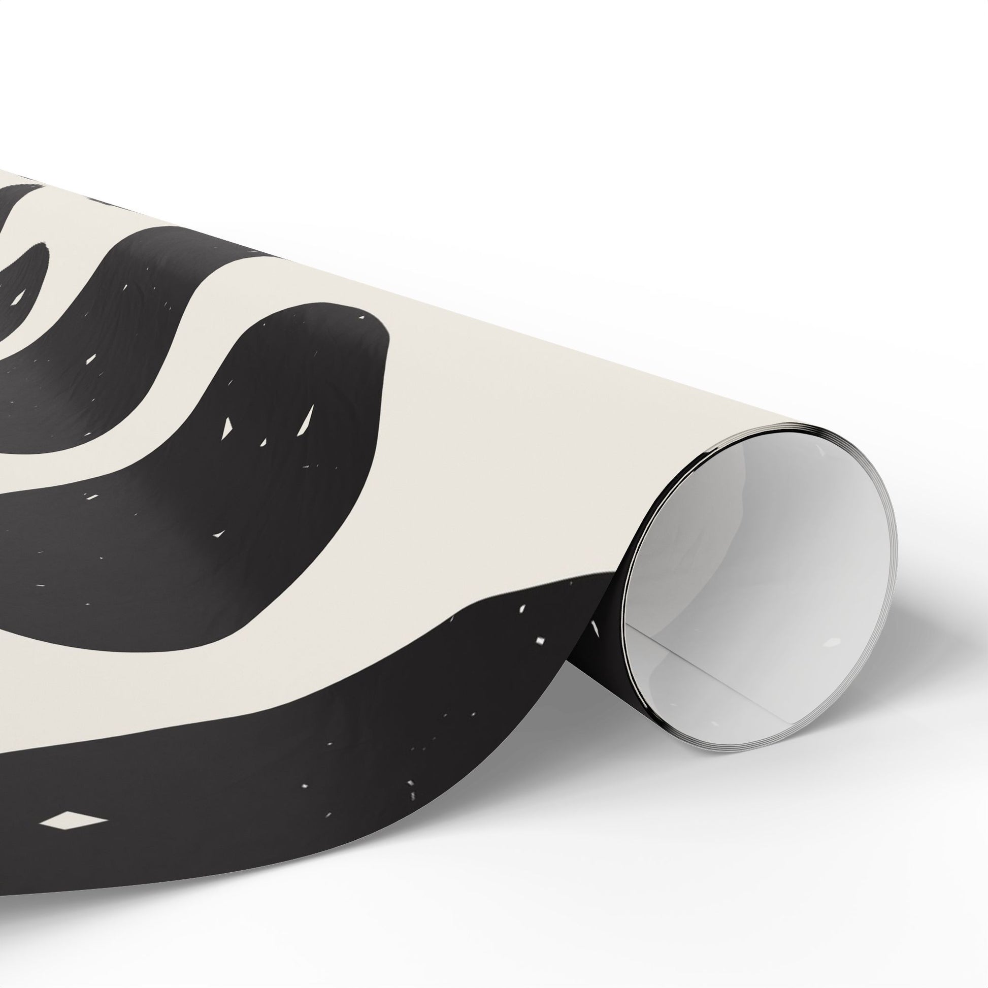 Chic Cow Print Wrapping Paper, Modern Gift Wrap, Stylish Packaging, Unique Black and White Design, Eco-Friendly Decorative - aMOOsing Designs