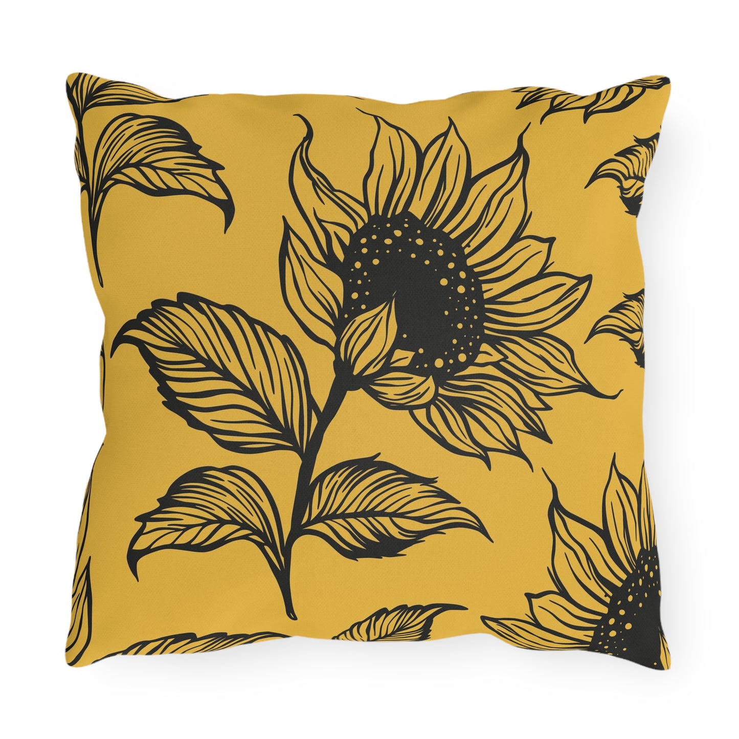 Sunflower Outdoor Pillows - Boho Garden Decor, Patio Cushion, Summer Vibes, Home Accessories, Seasonal Style, Outdoor Cushions, Decorative