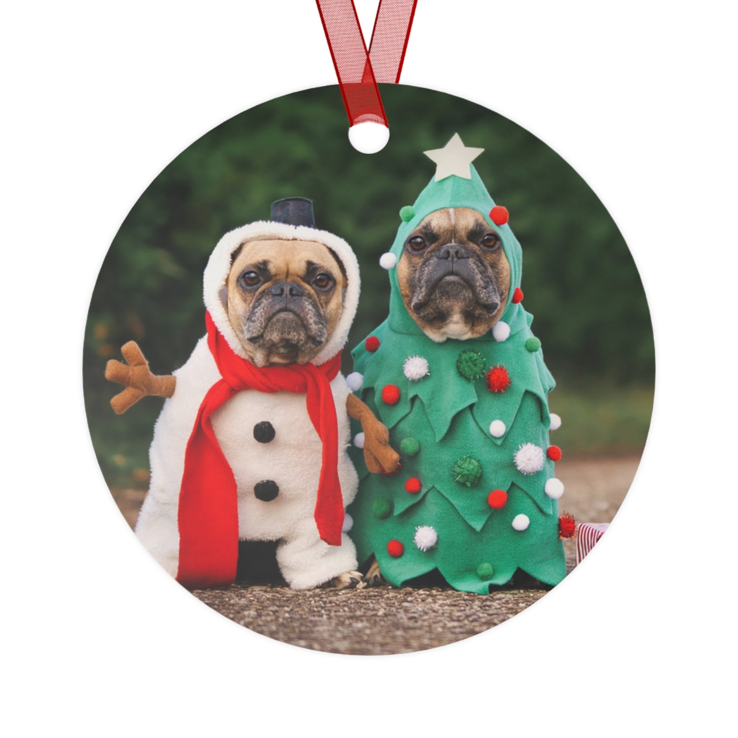 Dog-Themed Ornaments, Christmas Decor, Holiday Ornaments, Festive Pet Lover Gift, Metal Decorations