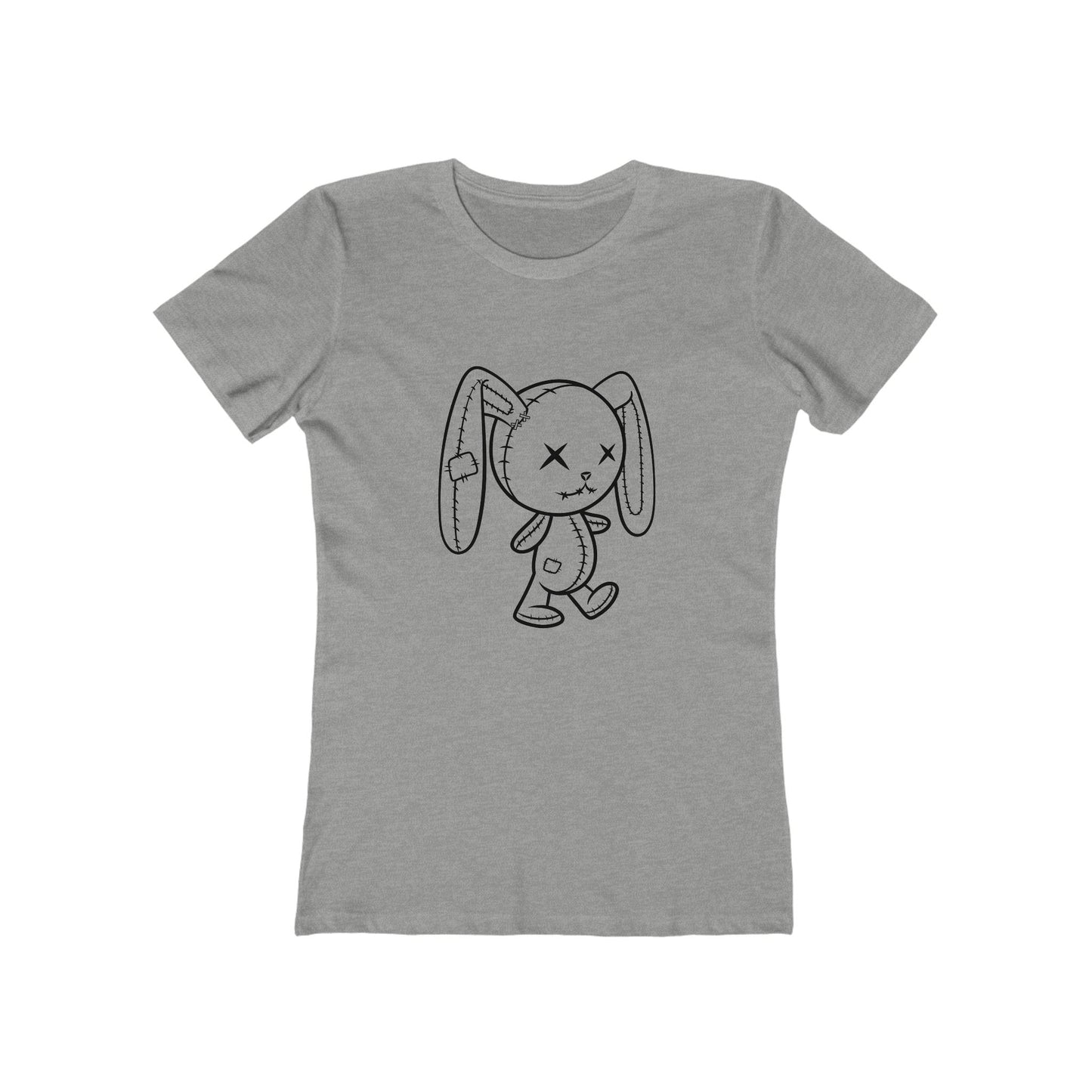 Cute Zombie Bunny Graphic Tee for Women, Casual Outfit