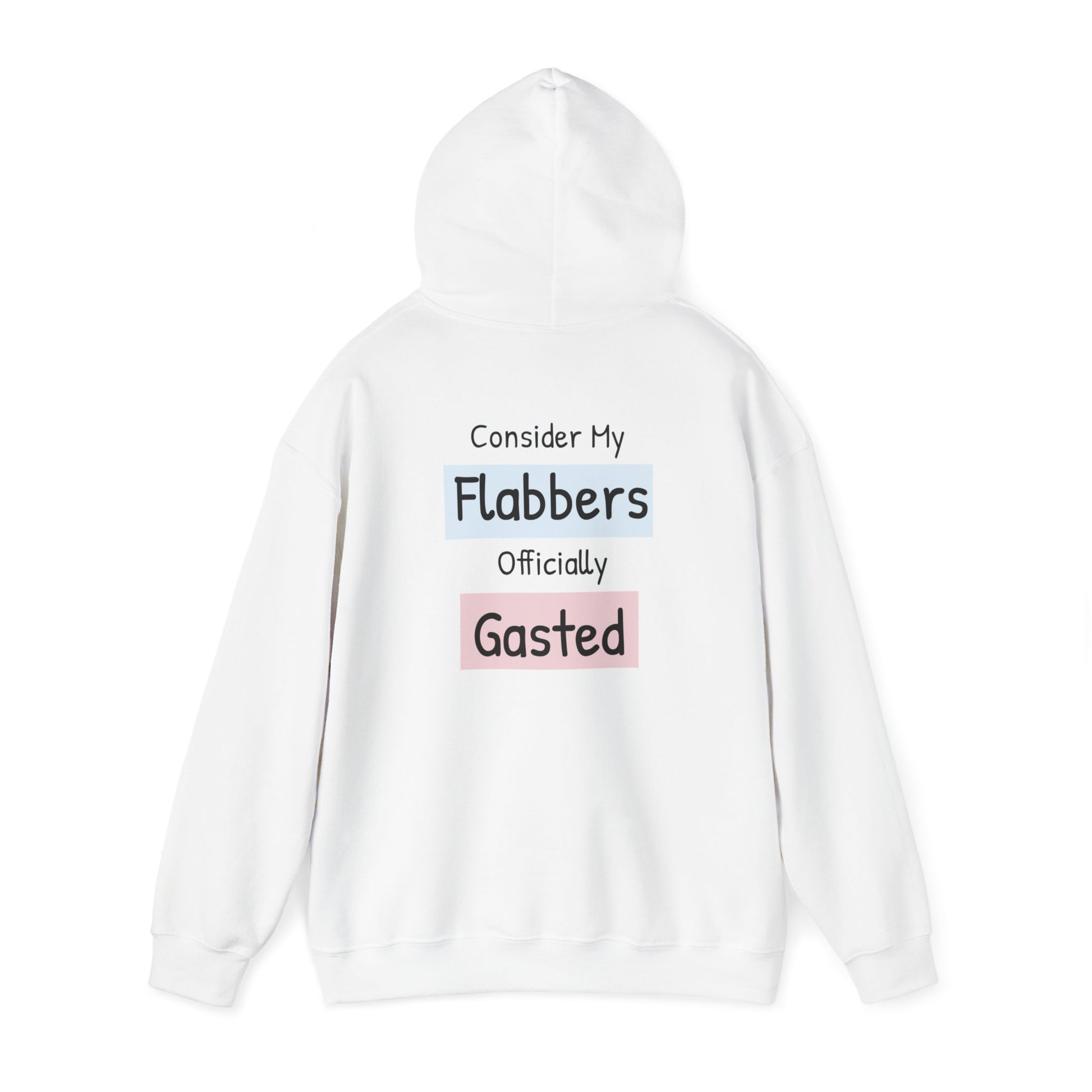 Funny Unisex Hoodie: 'Consider My Flabbers Officially Gasted' - aMOOsing Designs