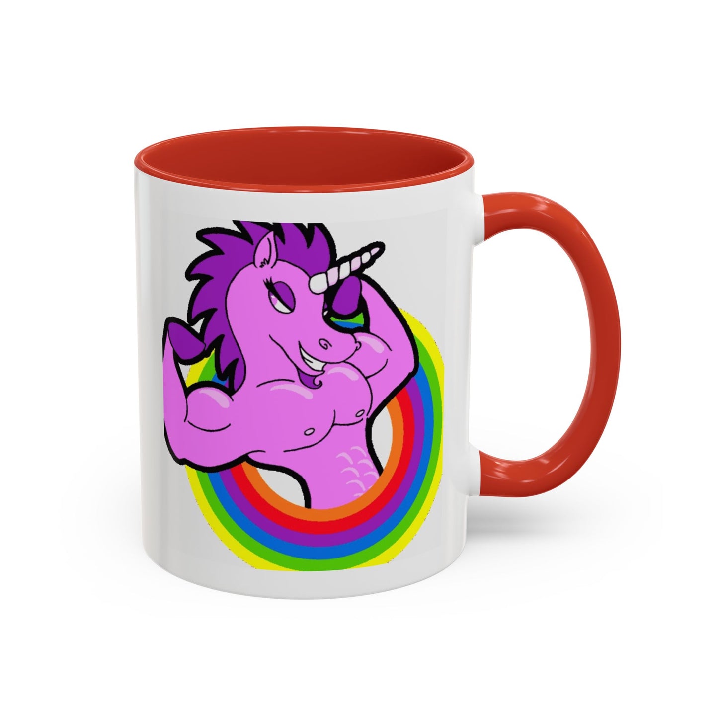 Mug Flexing Unicorn Coffee Mug (11, 15oz) - aMOOsing Designs
