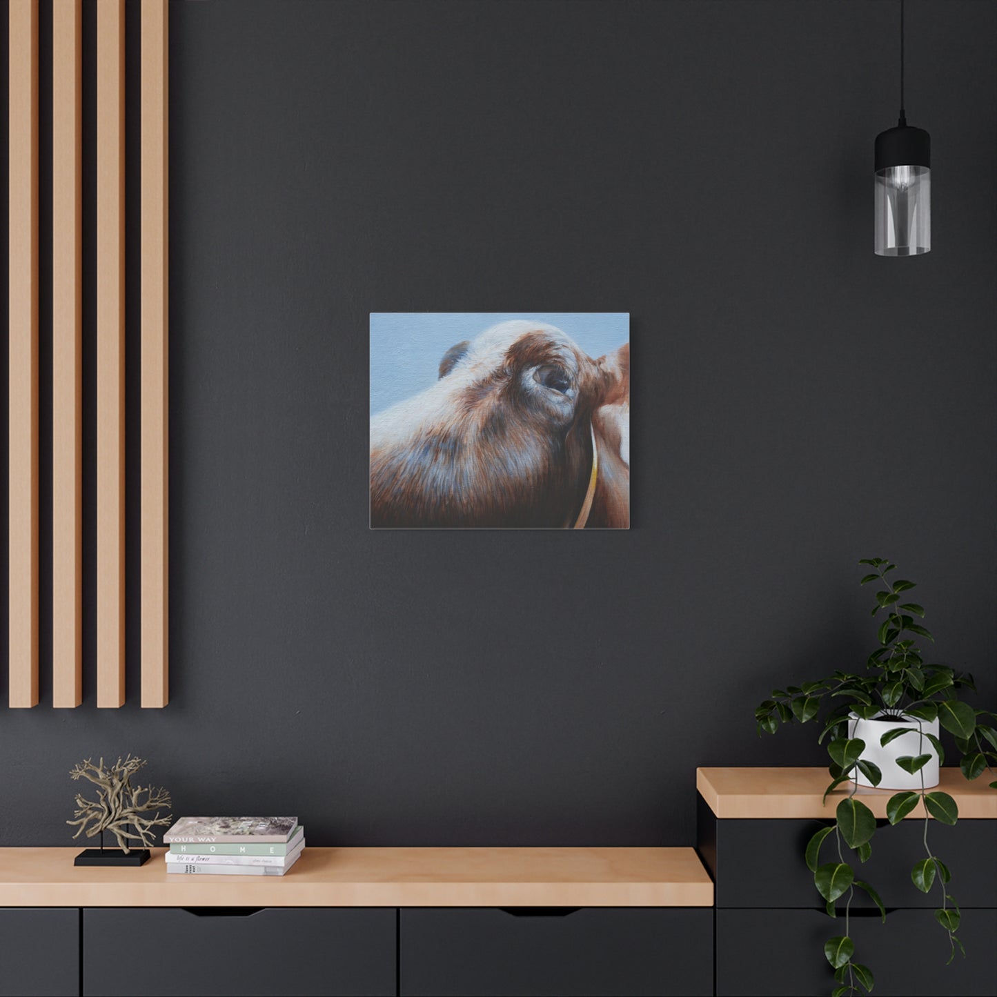 Farmhouse Chic Cow Art Canvas - Perfect for Country Decor - aMOOsing Designs