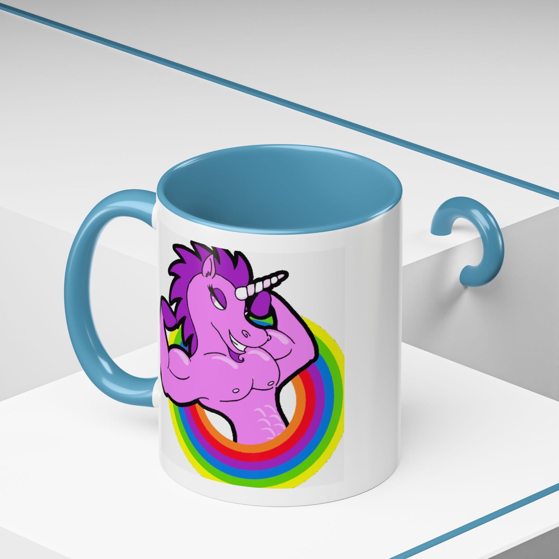 Mug Flexing Unicorn Coffee Mug (11, 15oz) - aMOOsing Designs