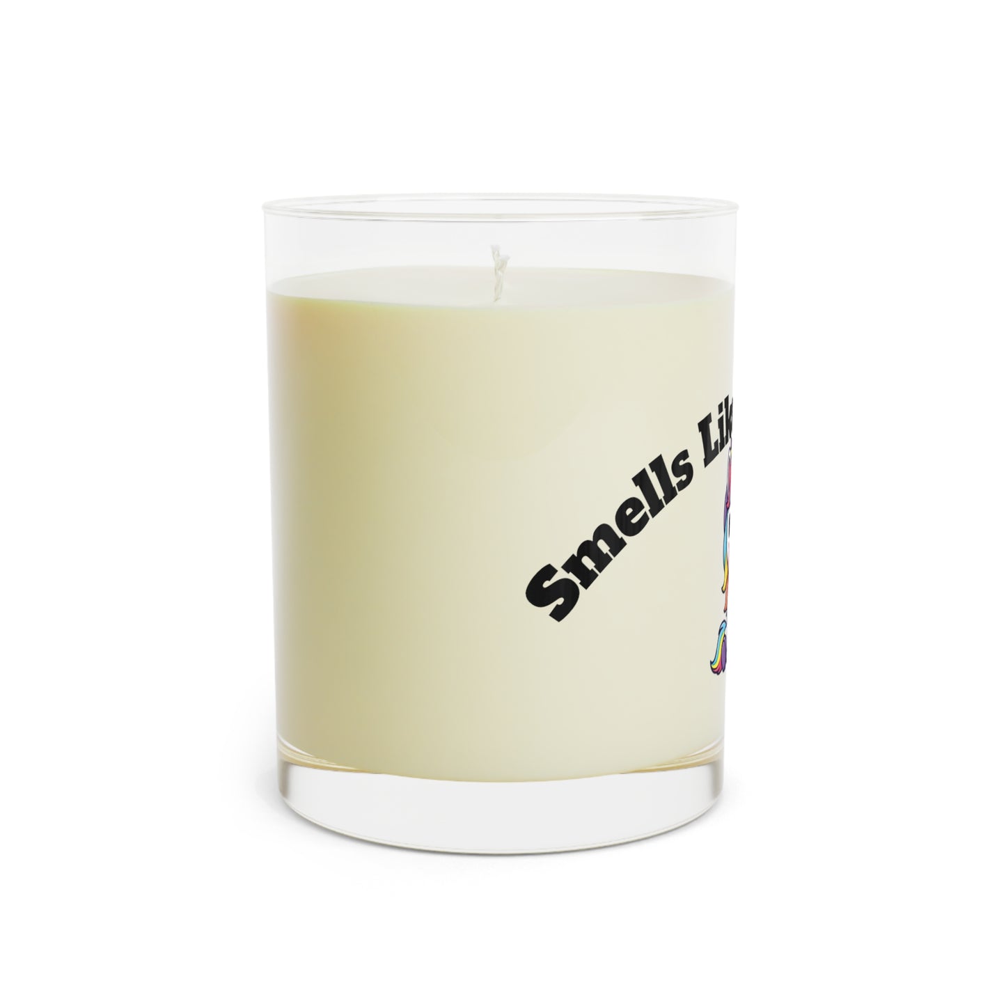 Scented Candle - Whimsical Unicorn Design, Smells Like I'm Over It - Great for Relaxing, Gifts, Home Decor, Self-Care - 11oz Glass Jar