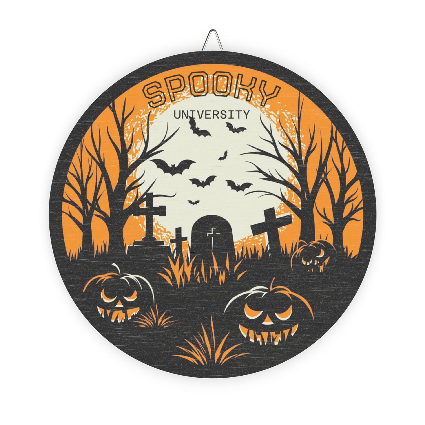 Spooky University Wood Sign, Halloween Decor, Haunted House Wall Art, Fall Decor, Rustic Halloween Sign