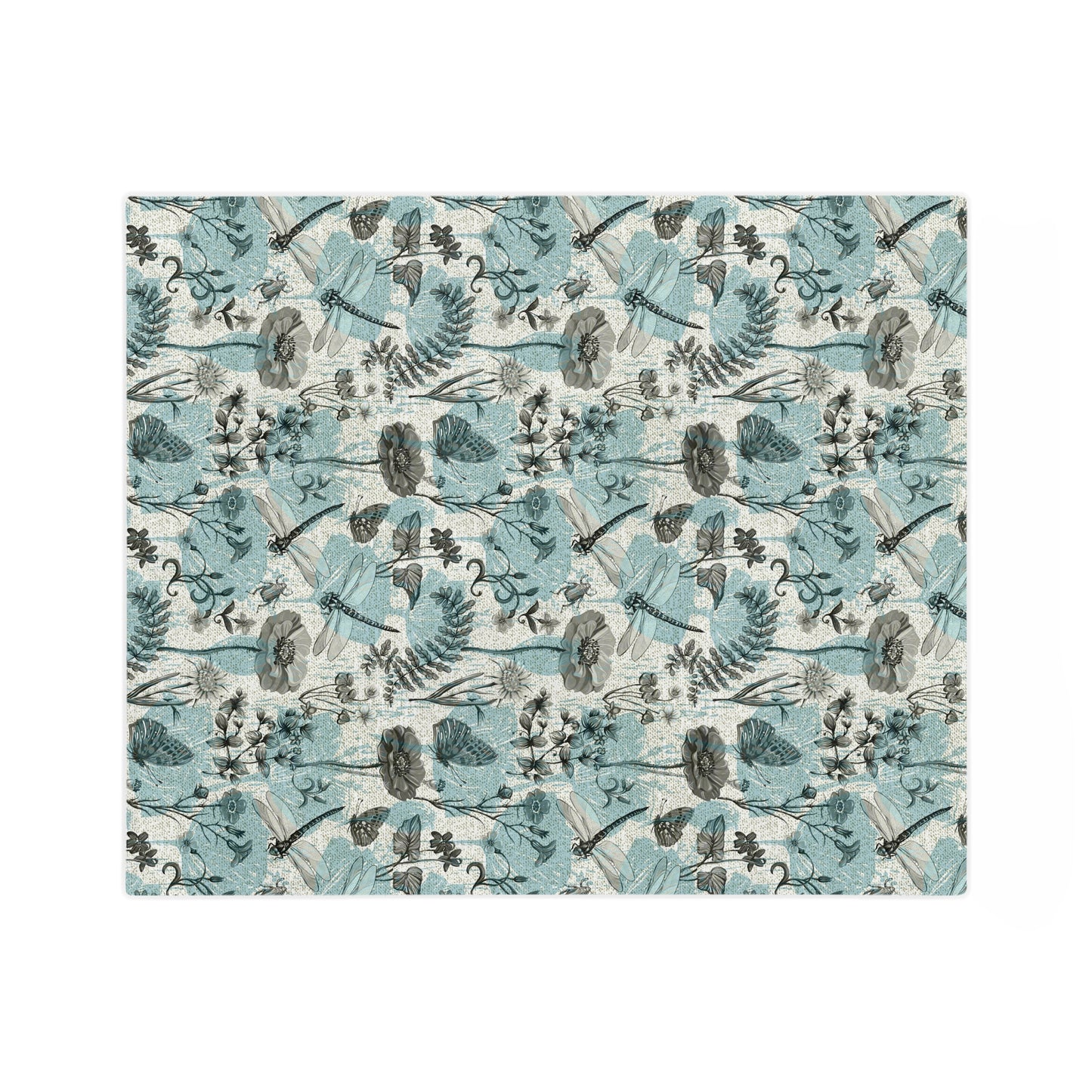 Floral Microfiber Blanket, Cozy Home Decor, Travel Throw, Gift for Nature Lovers, Soft Blanket for All Seasons, Elegant Indoor Styling