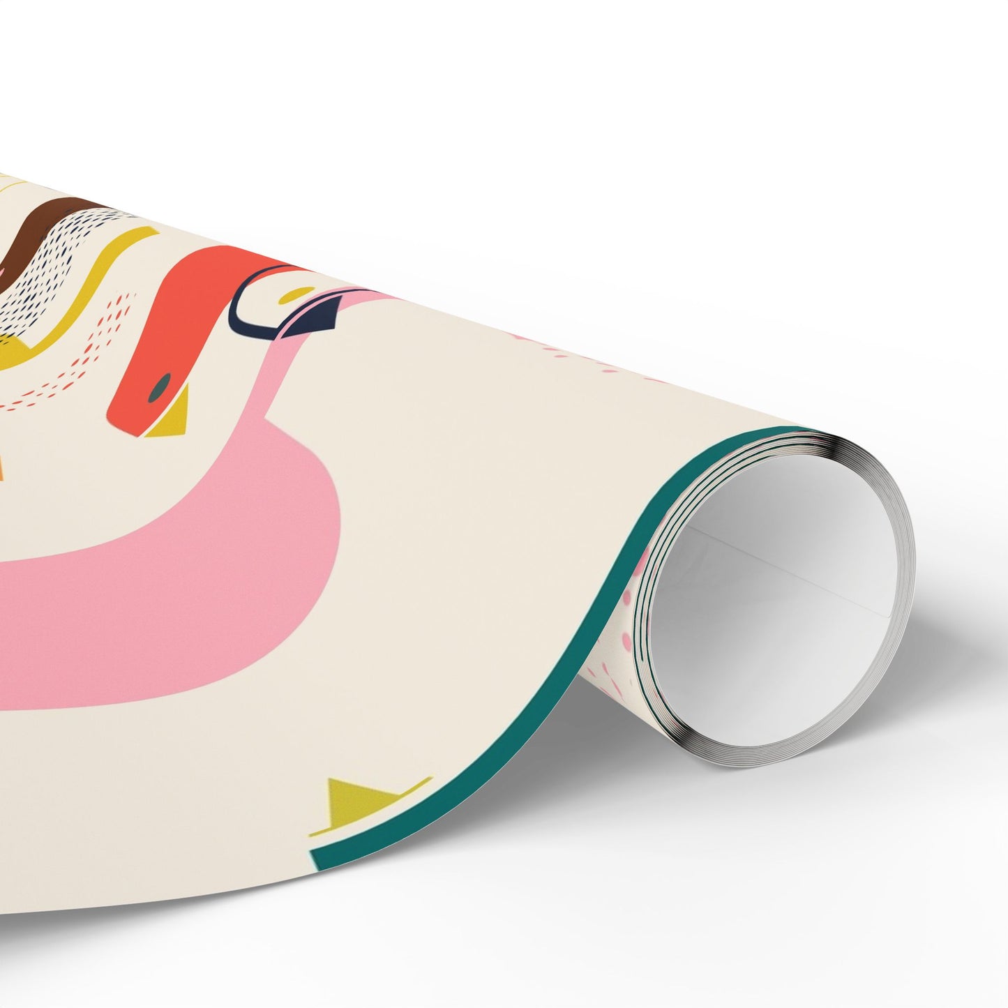 Retro Colorful Bird Wrapping Paper - Eco-Friendly, Unique Gift Wrap for Birthdays, Holidays, Special Occasions, Creative Presents, Festive