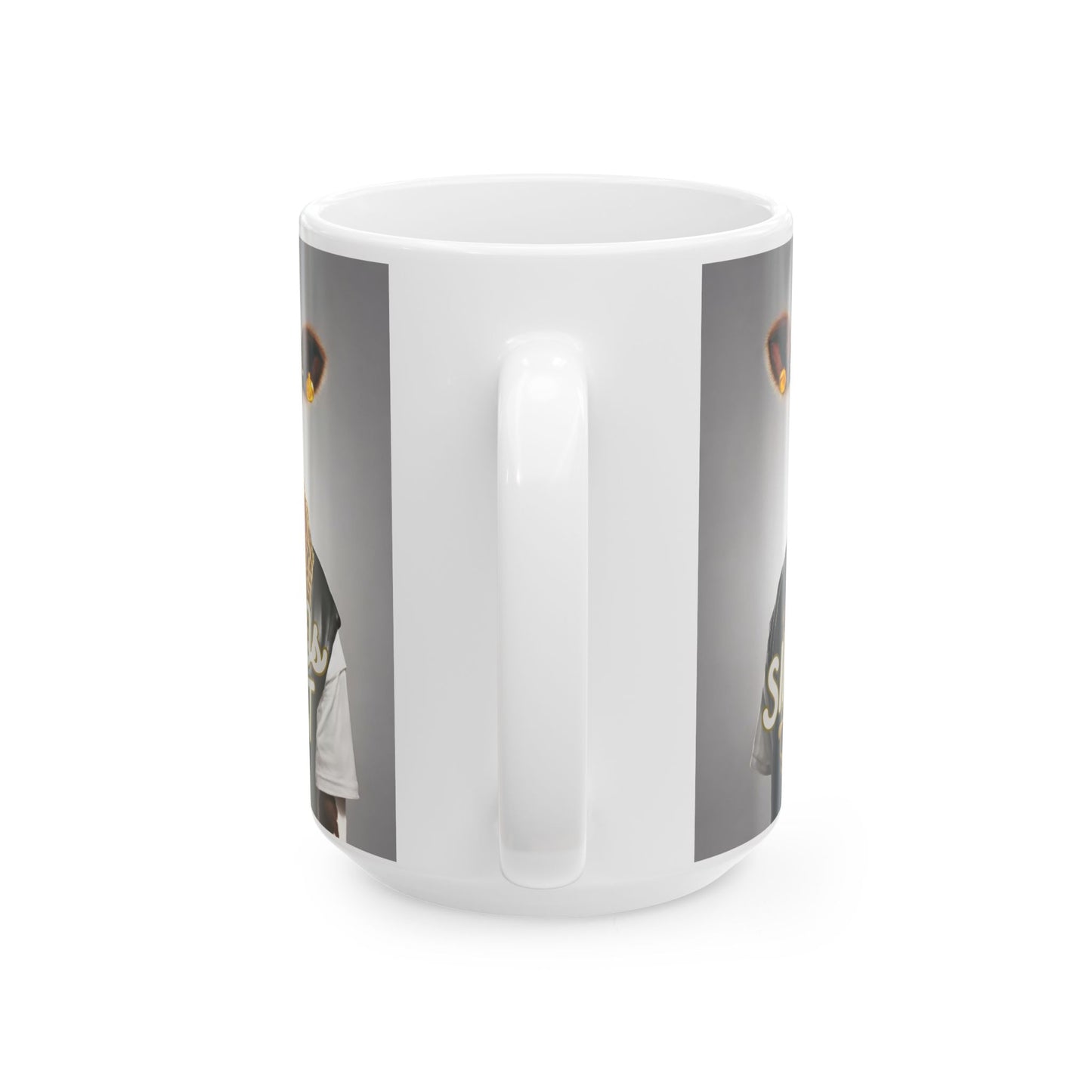 Sir MOOs A Lot- 11oz 15oz Fuuny Cow Ceramic Mug - Double-Sided Design - aMOOsing Designs