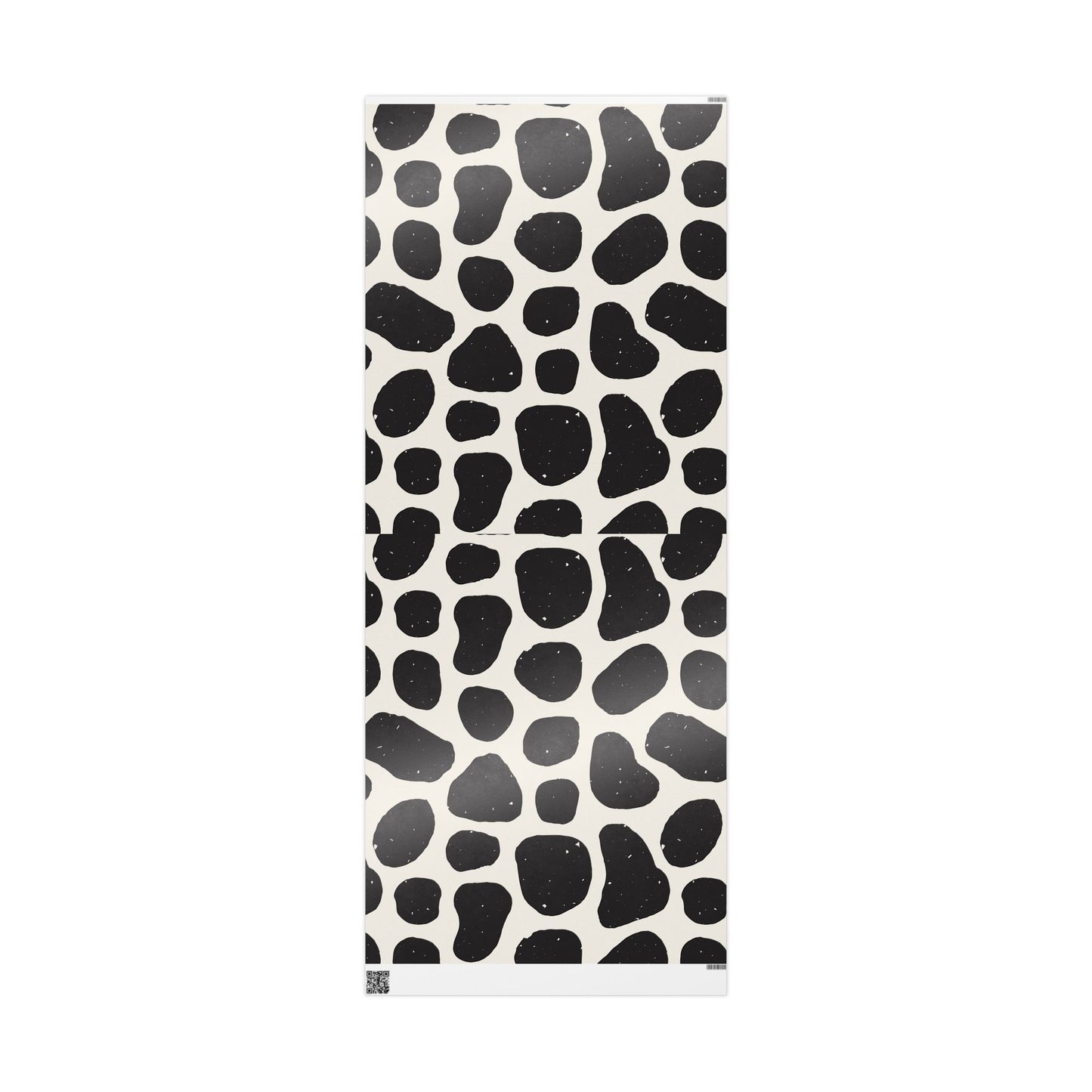Chic Cow Print Wrapping Paper, Modern Gift Wrap, Stylish Packaging, Unique Black and White Design, Eco-Friendly Decorative - aMOOsing Designs