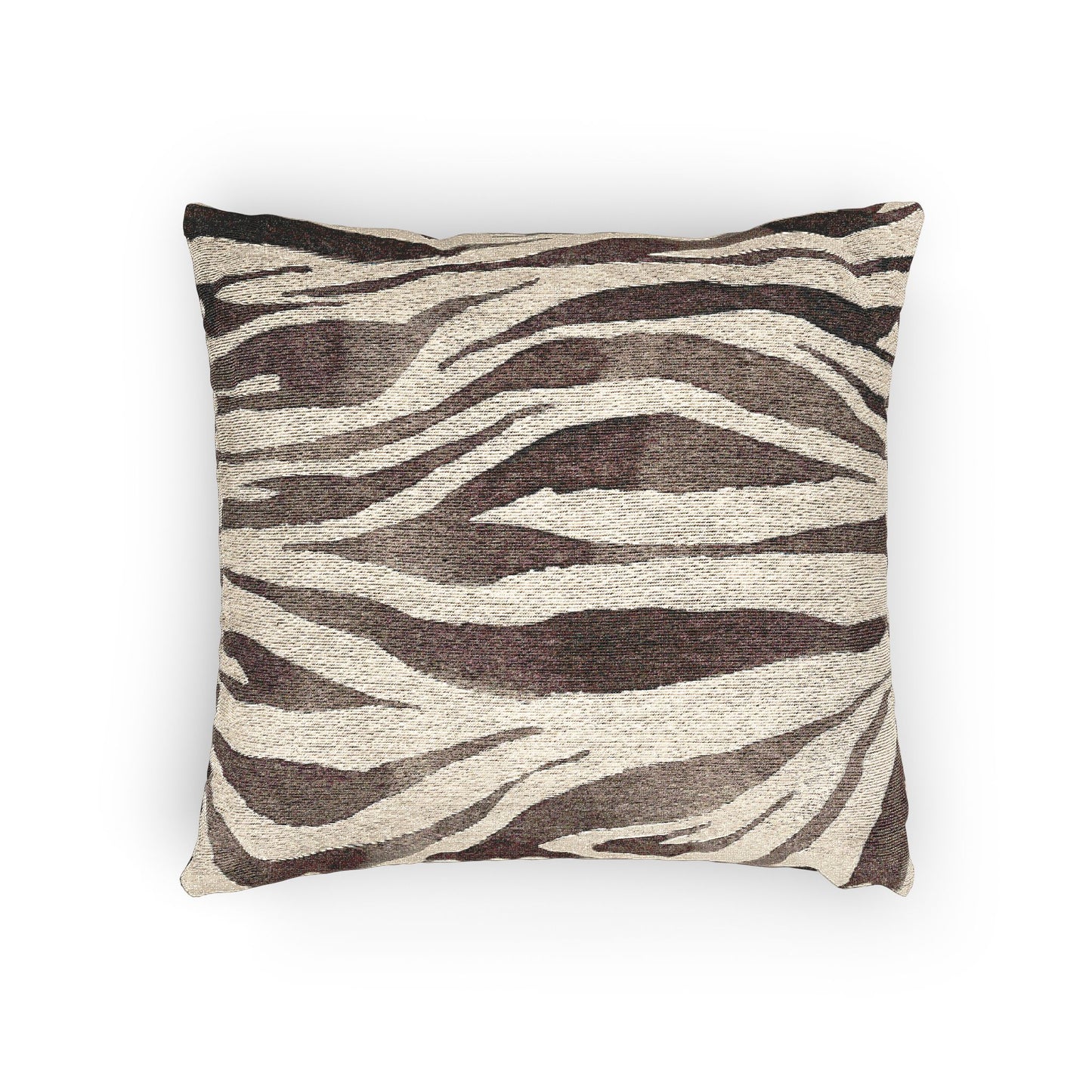Zebra Print Woven Pillow, Cozy Home Decor, Animal Print Cushion, Modern Living Room Accent, Gift for Wildlife Lovers, Stylish Throw Pillow - aMOOsing Designs
