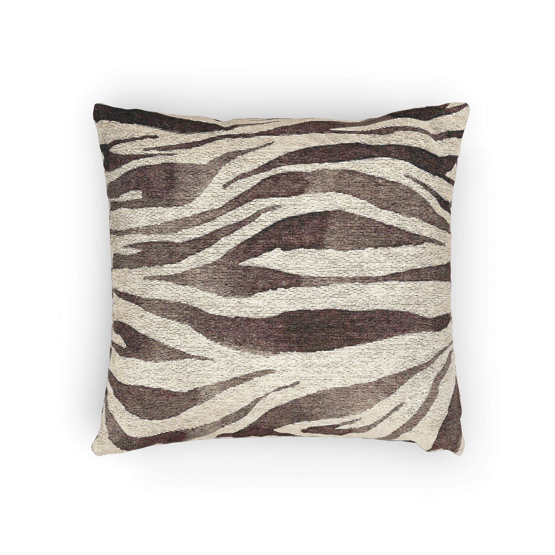 Zebra Print Woven Pillow, Cozy Home Decor, Animal Print Cushion, Modern Living Room Accent, Gift for Wildlife Lovers, Stylish Throw Pillow - aMOOsing Designs