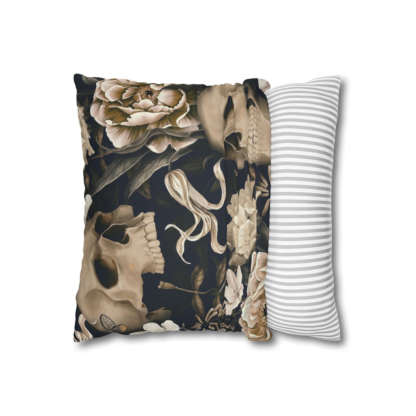 Gothic Floral Skull Pillowcase - Cozy Home Decor, Halloween Accessories, Dark Aesthetic Gifts, Gothic Style Pillow Cover, Unique [...]