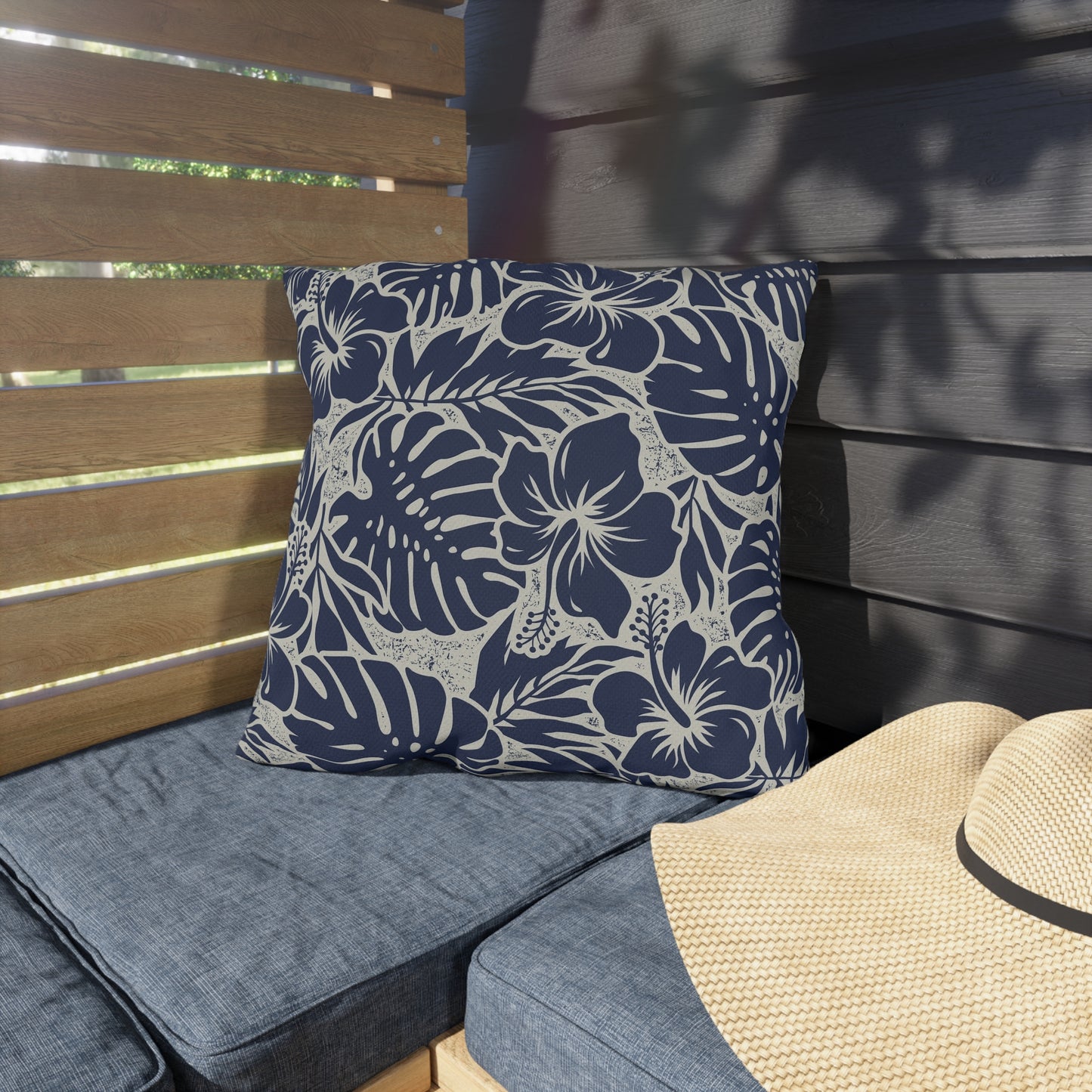 Tropical Outdoor Pillows - Elegant Home Decor, Garden Accessories, Patio Cushions, Summer Style, Nautical Vibe, Floral - aMOOsing Designs