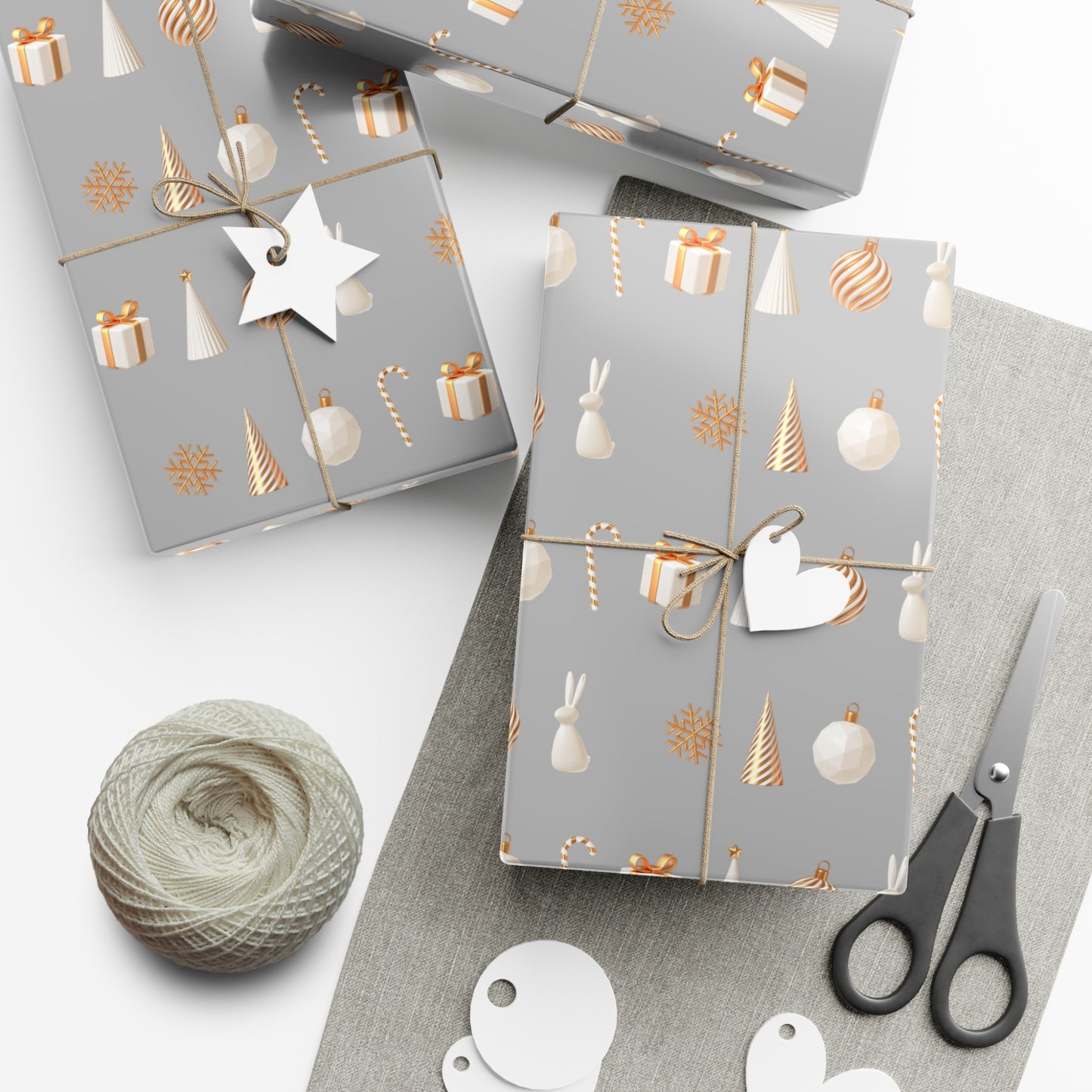 Silver and Gold- Classical, Elegant Gift Wrapping Papers - aMOOsing Designs