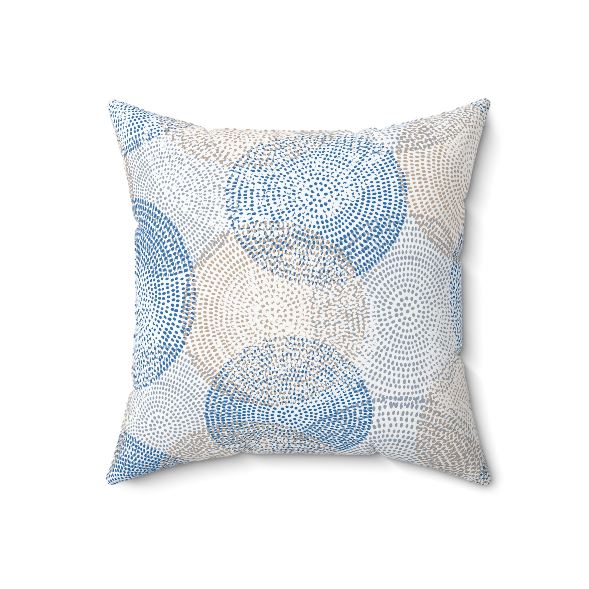 Abstract Blue Circle Pillow, Cozy Home Decor, Throw Pillow for Living Room, Bedroom Accent, Modern Cushion Cover, Unique Gift - aMOOsing Designs