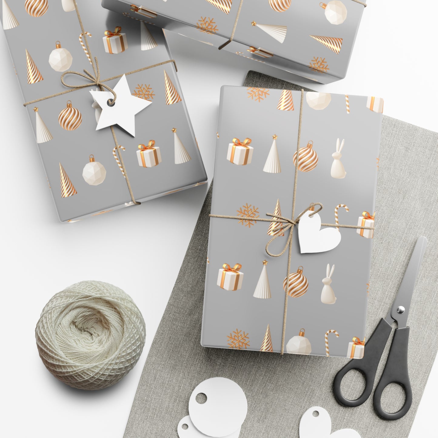 Silver and Gold- Classical, Elegant Gift Wrapping Papers - aMOOsing Designs