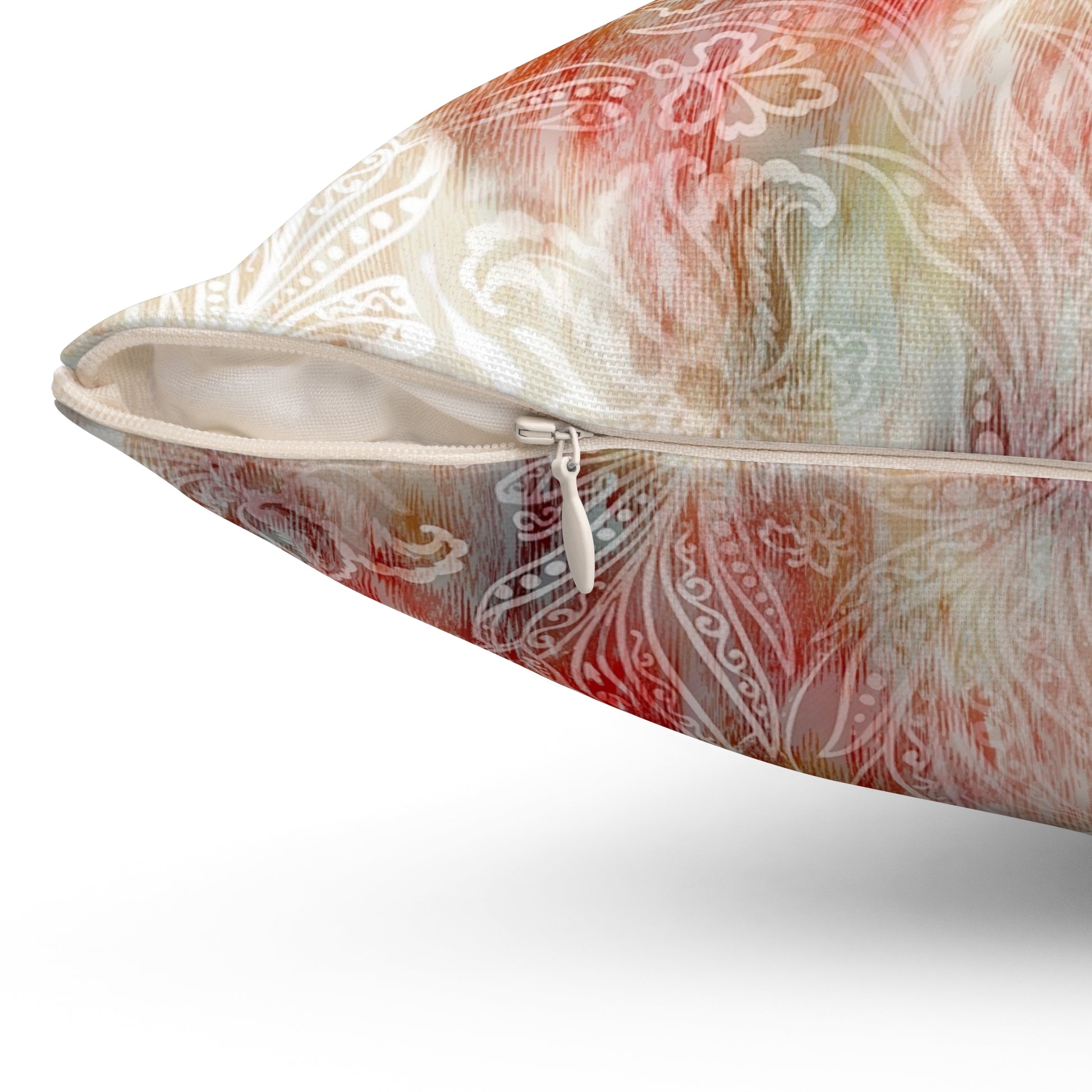 Floral Boho Throw Pillow, Cozy Home Decor, Gift for Her, Couch Accent, Unique Decorative Cushion - aMOOsing Designs