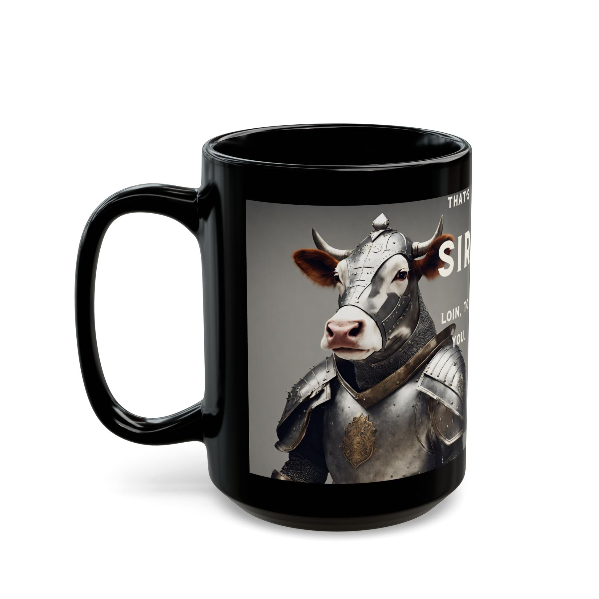 Mug - Funny Cow Pun - Black Mug (11oz, 15oz) - aMOOsing Designs